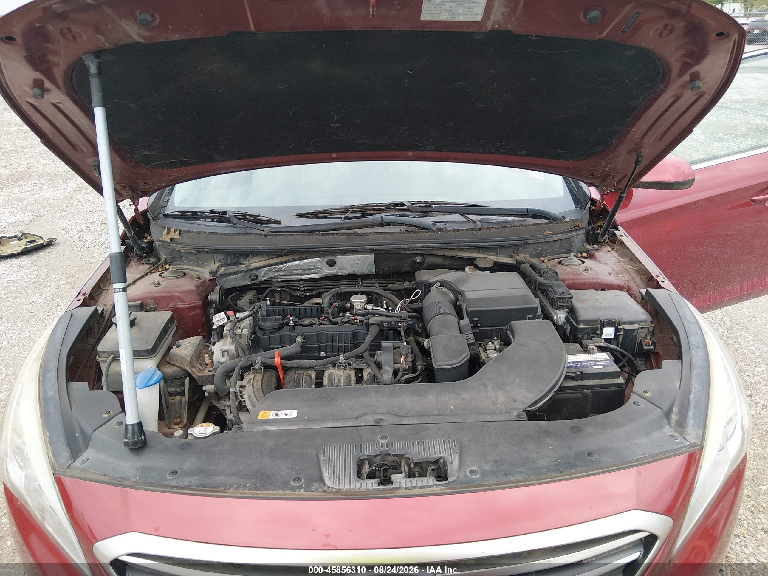 2015 Hyundai Sonata Se Red vin: 5NPE24AF0FH072290