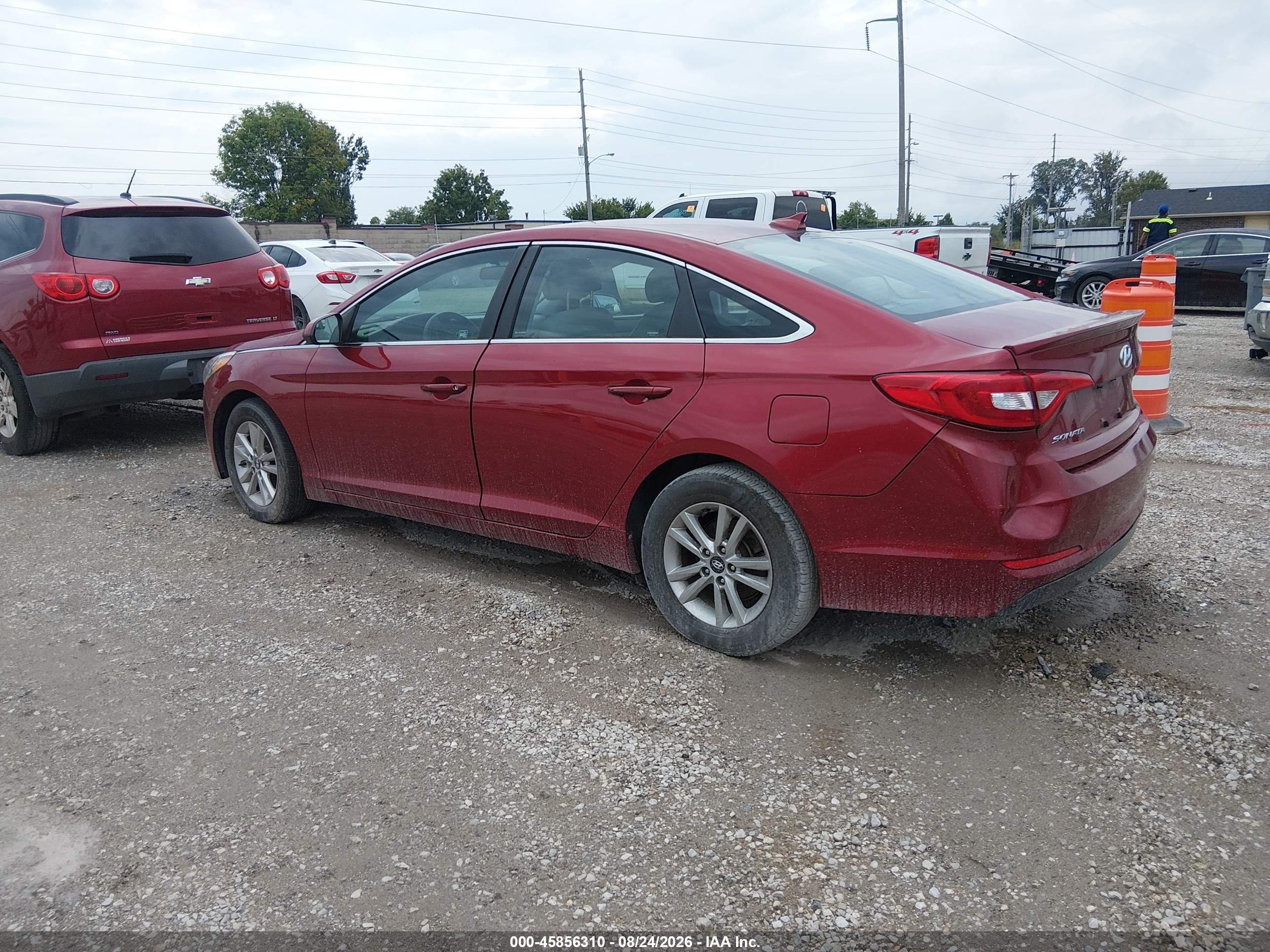 2015 Hyundai Sonata Se Red vin: 5NPE24AF0FH072290