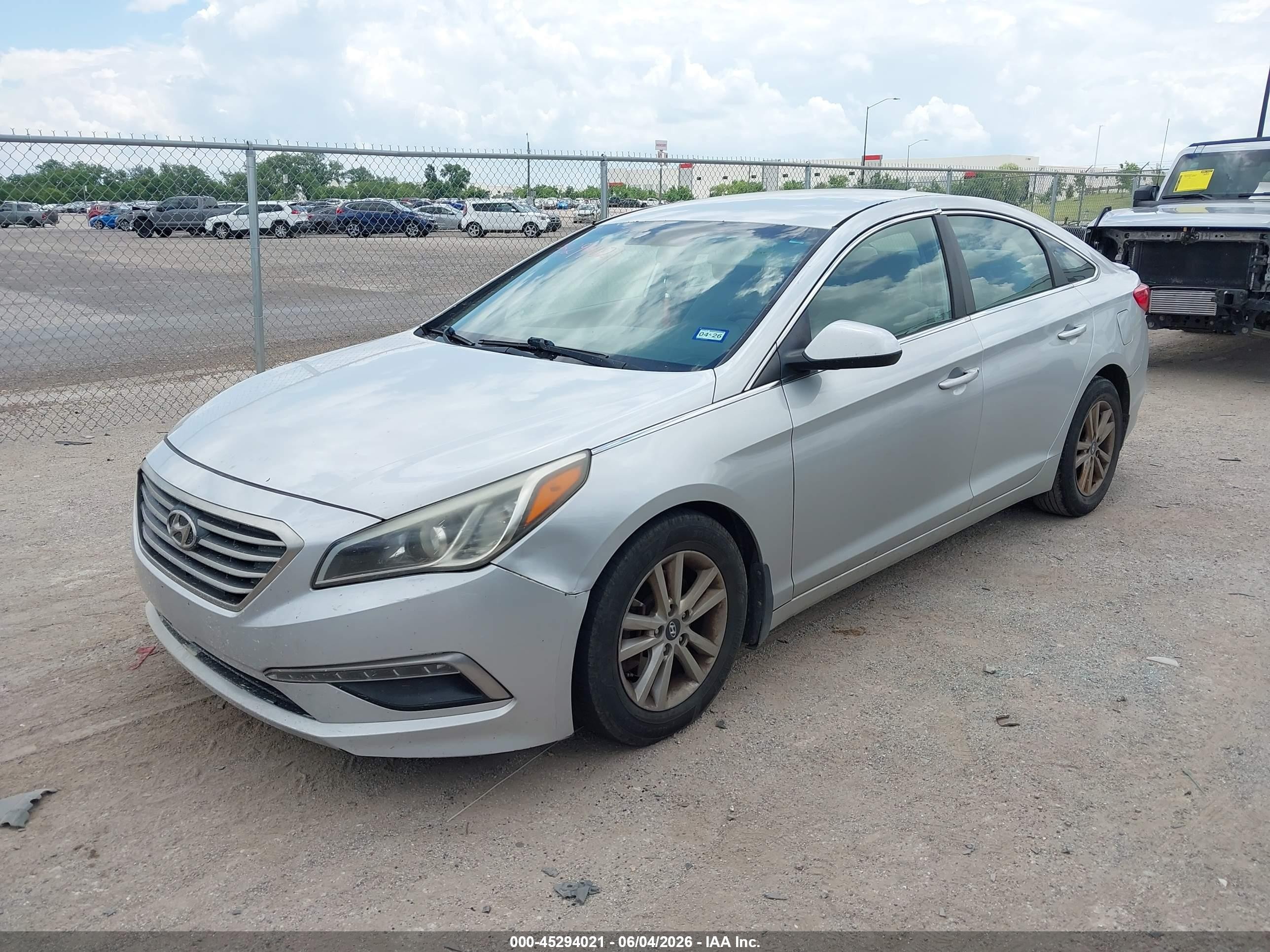2015 Hyundai Sonata Se Silver vin: 5NPE24AF0FH093379