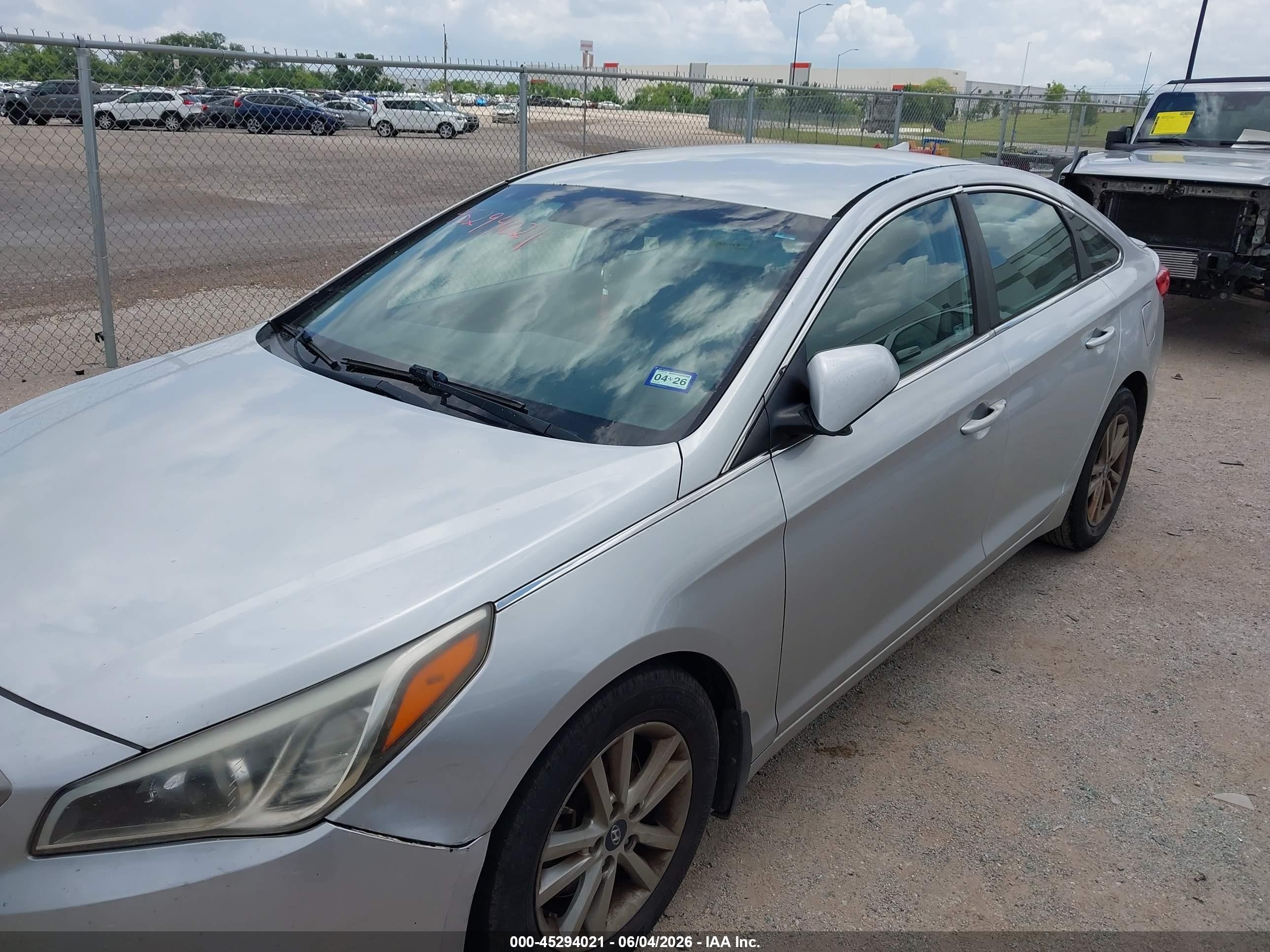 2015 Hyundai Sonata Se Silver vin: 5NPE24AF0FH093379