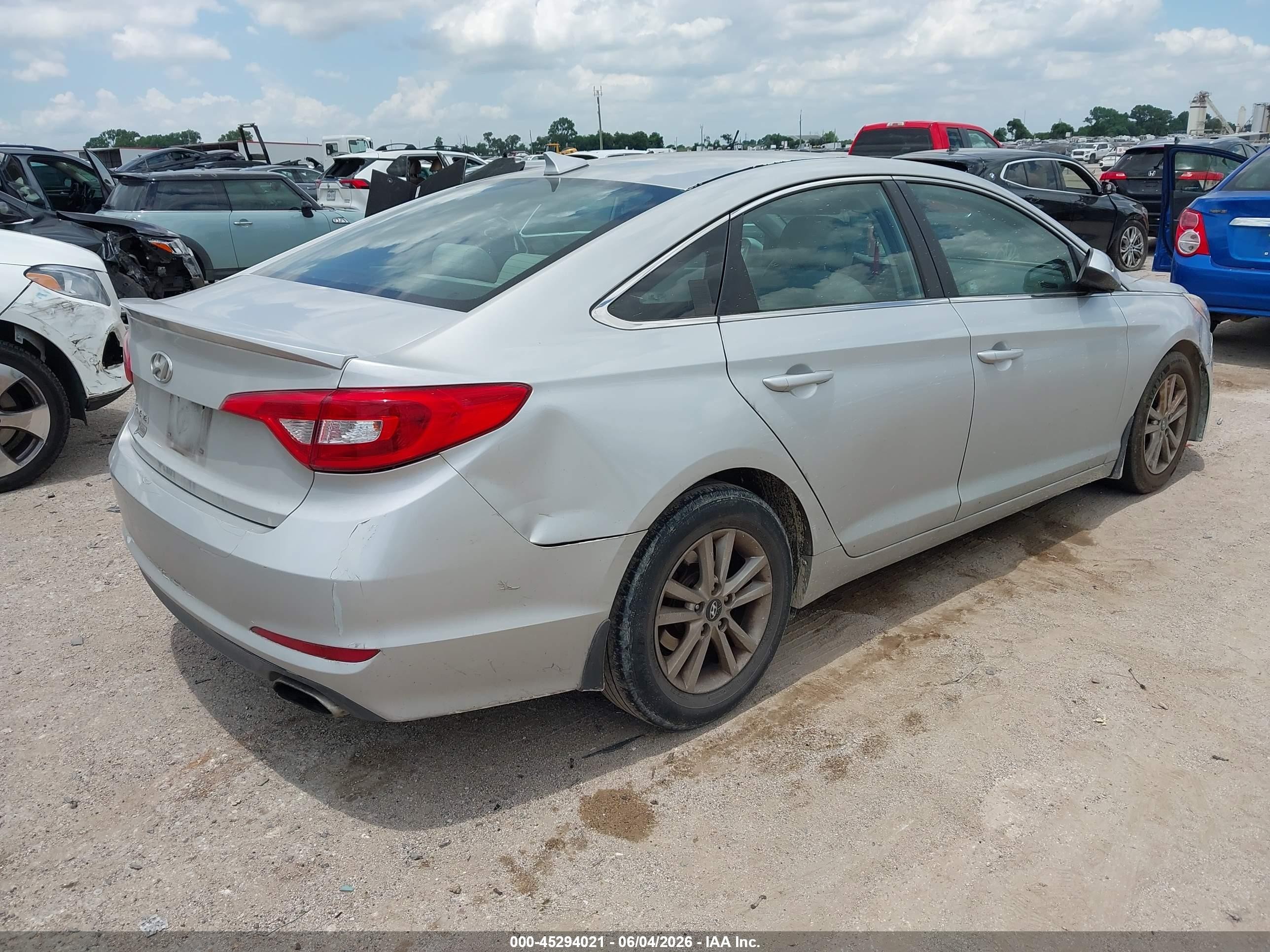 2015 Hyundai Sonata Se Silver vin: 5NPE24AF0FH093379