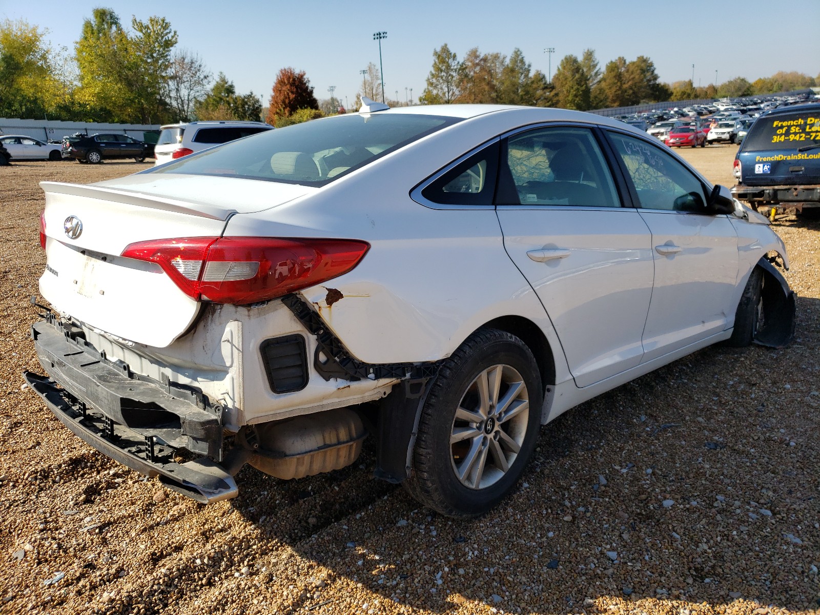 2015 Hyundai Sonata Se White vin: 5NPE24AF0FH125179
