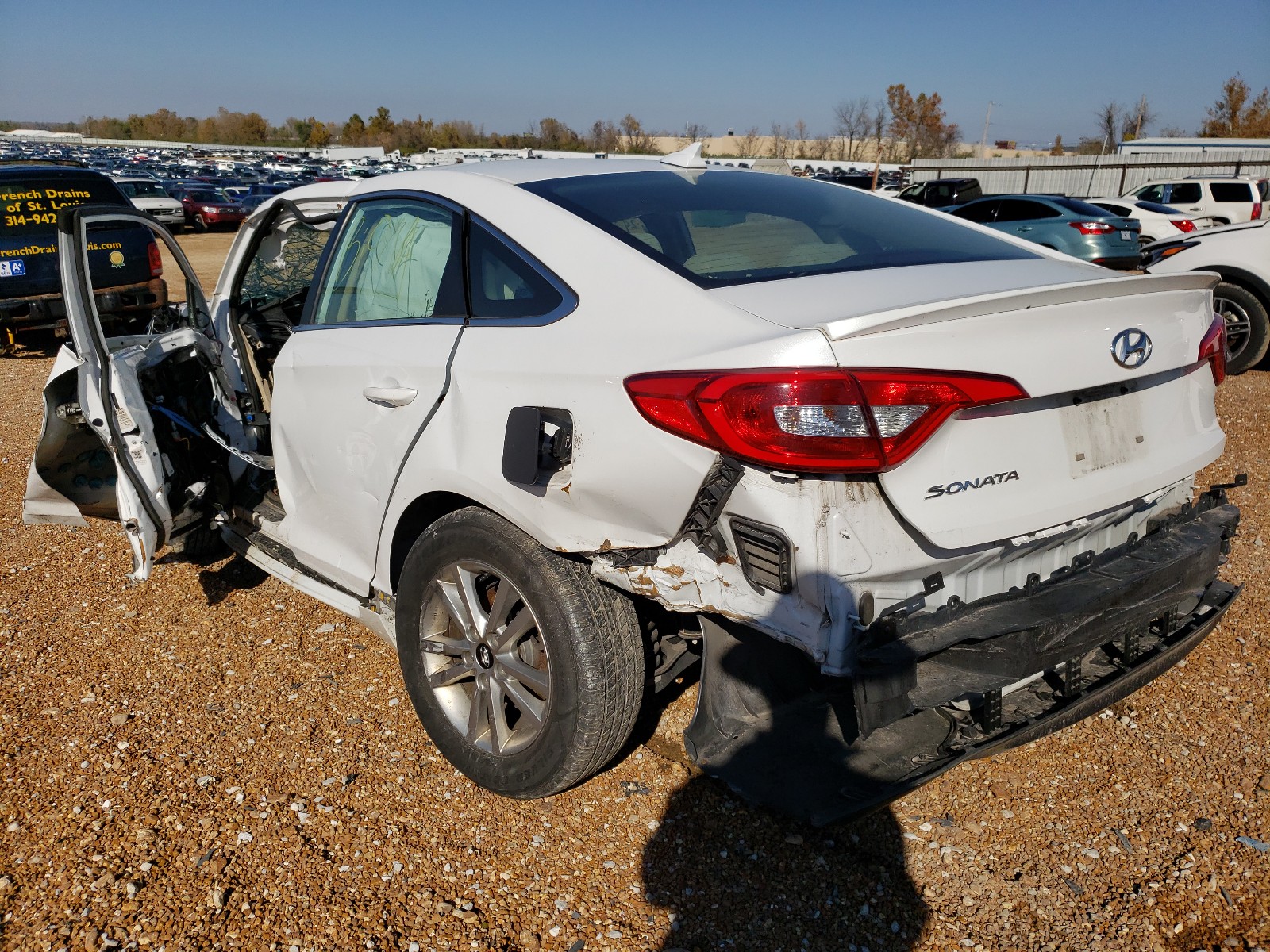 2015 Hyundai Sonata Se White vin: 5NPE24AF0FH125179