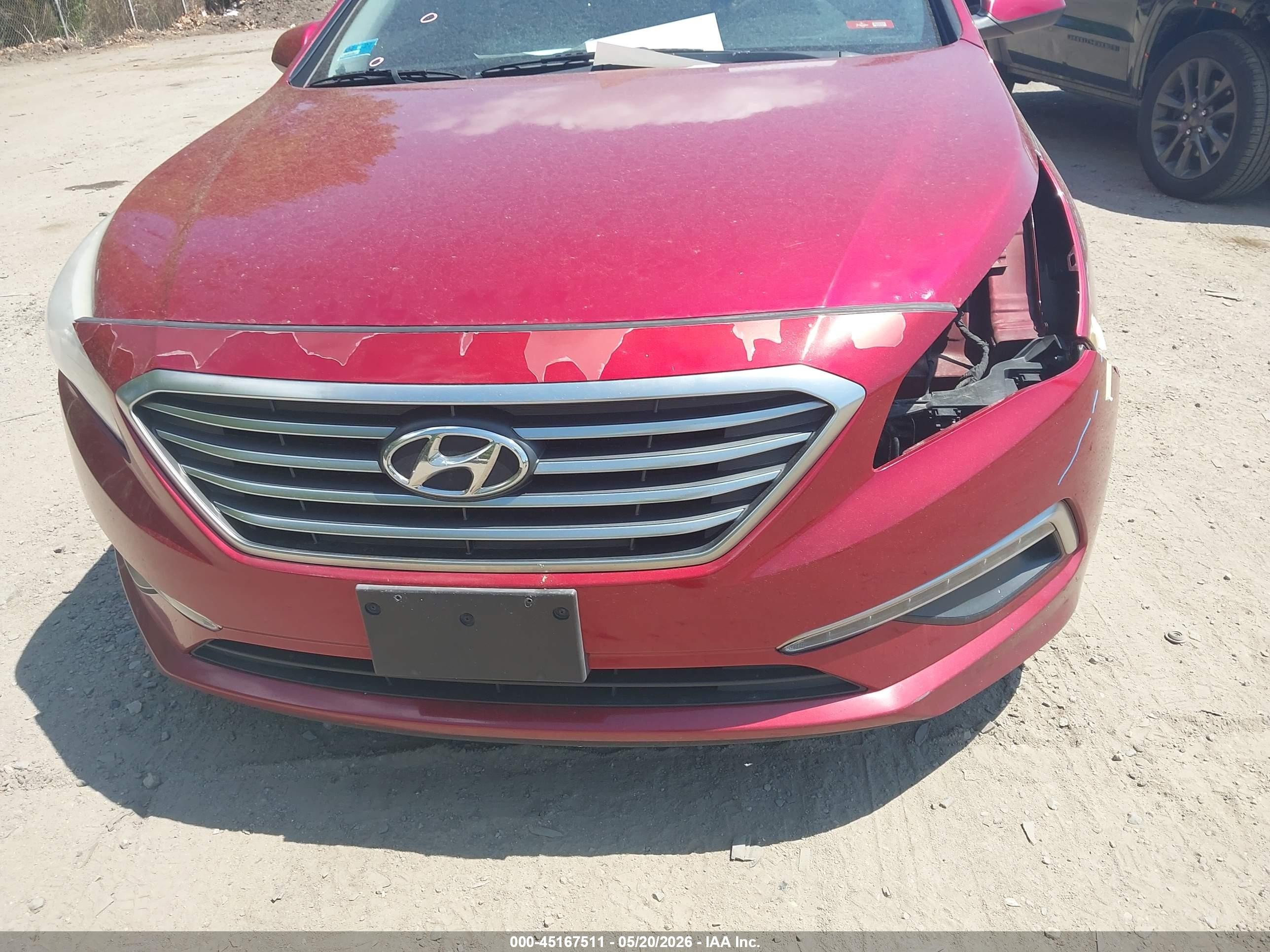 2015 Hyundai Sonata Se Red vin: 5NPE24AF0FH143049
