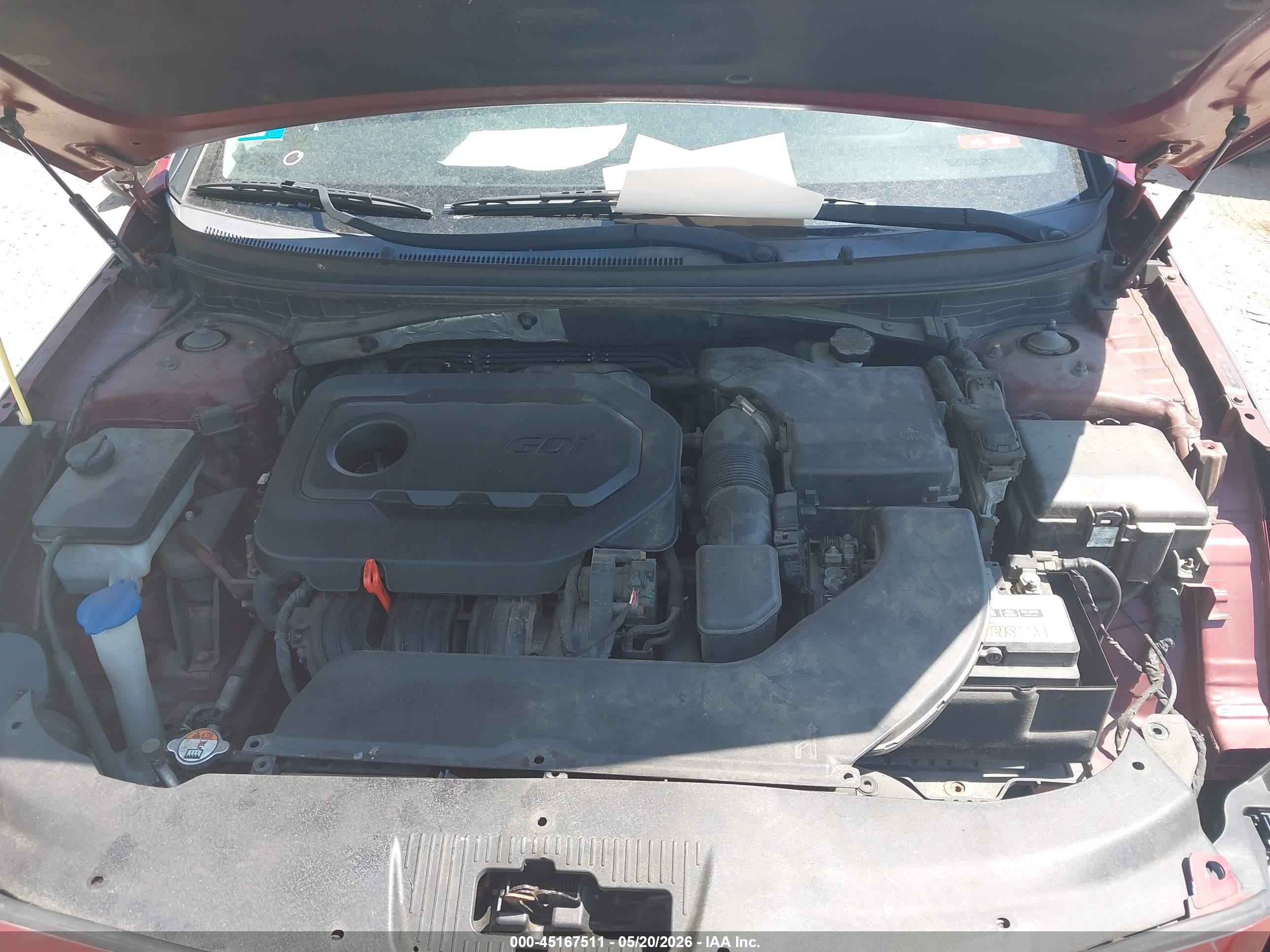 2015 Hyundai Sonata Se Red vin: 5NPE24AF0FH143049