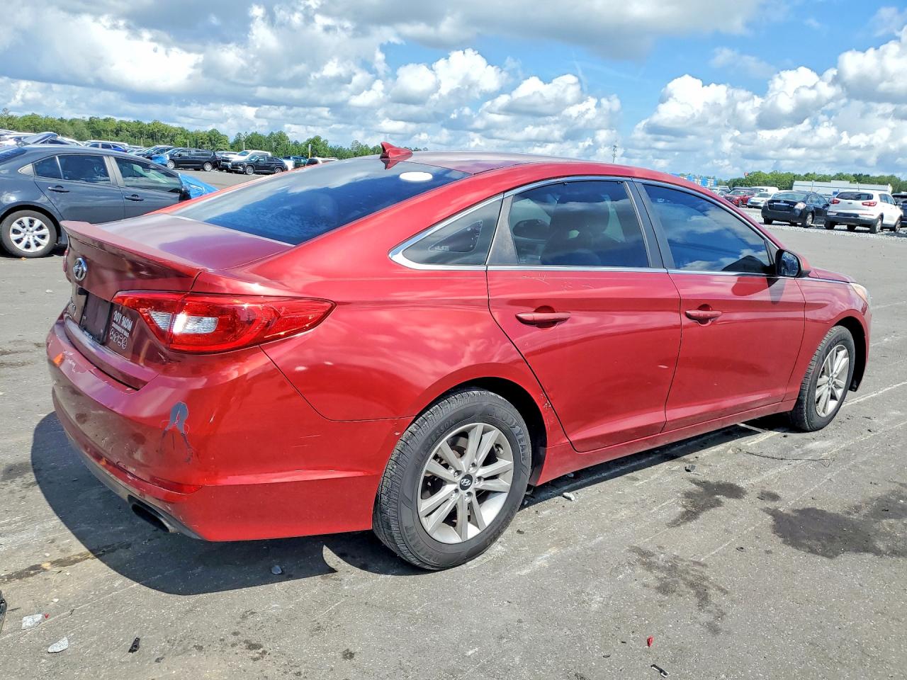 2015 Hyundai Sonata Se Red vin: 5NPE24AF0FH145707