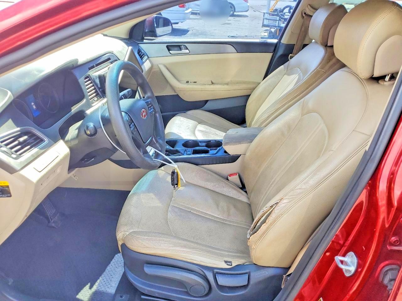 2015 Hyundai Sonata Se Red vin: 5NPE24AF0FH145707