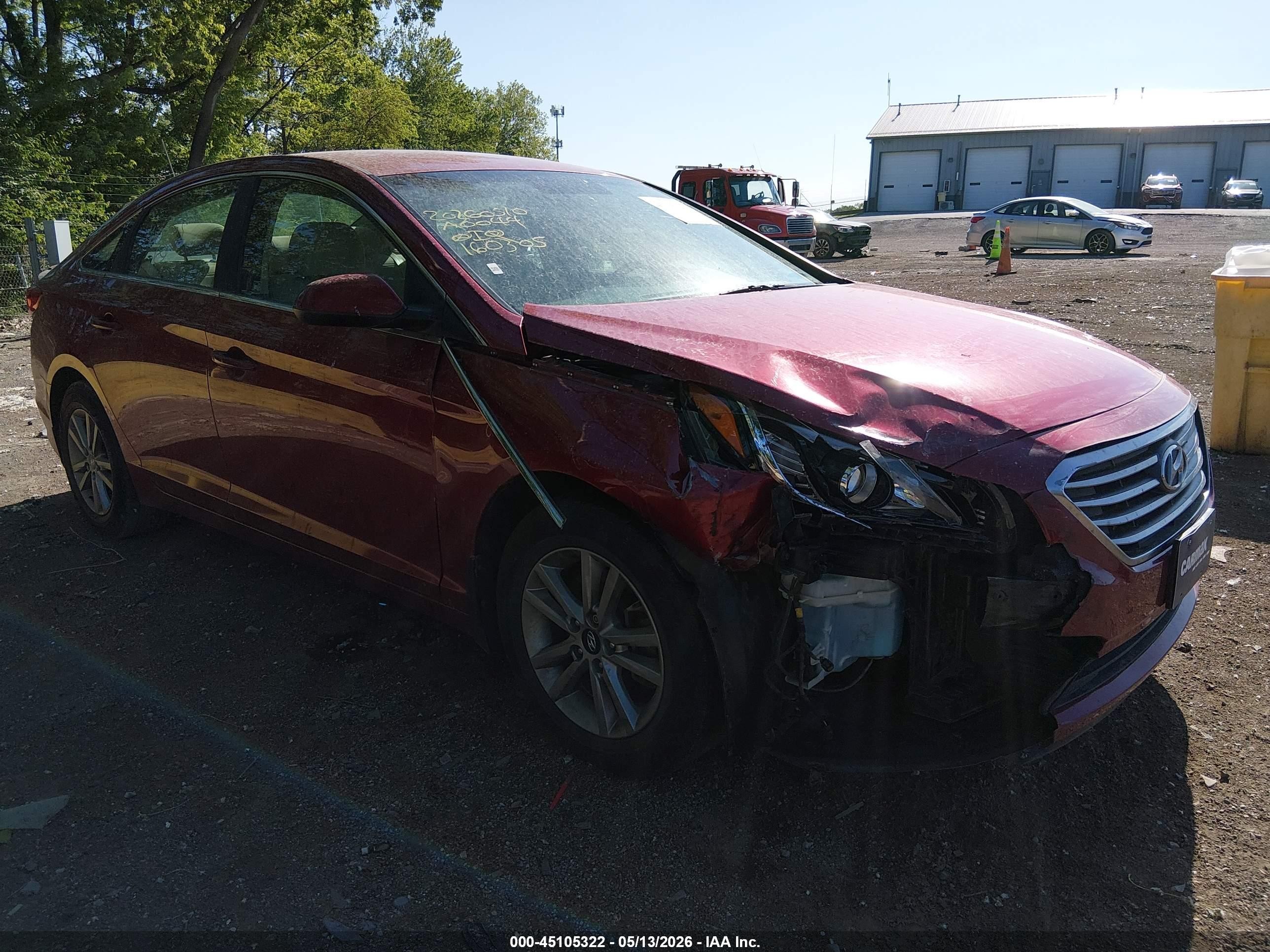 2015 Hyundai Sonata Se Red vin: 5NPE24AF0FH160305