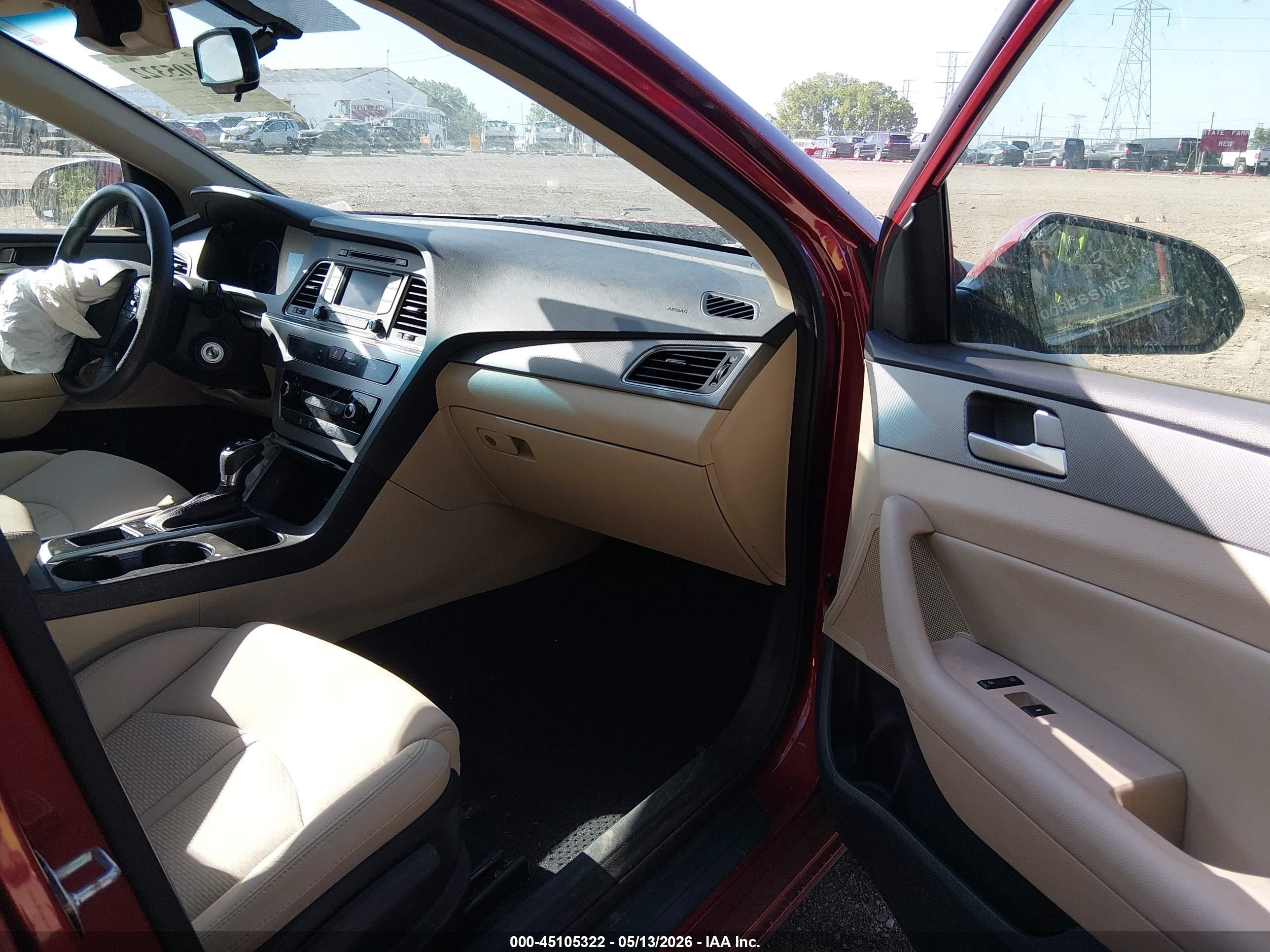 2015 Hyundai Sonata Se Red vin: 5NPE24AF0FH160305