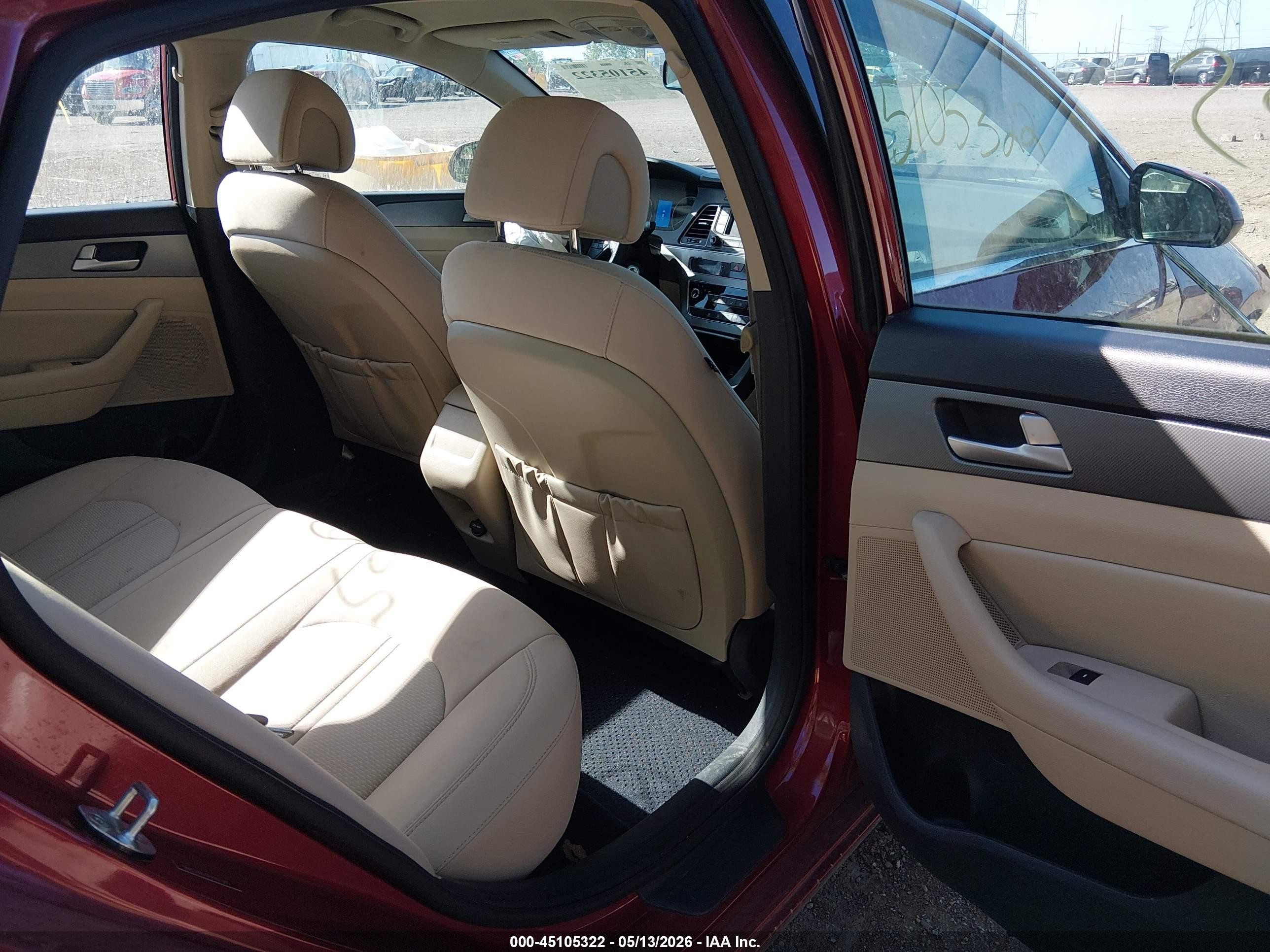 2015 Hyundai Sonata Se Red vin: 5NPE24AF0FH160305