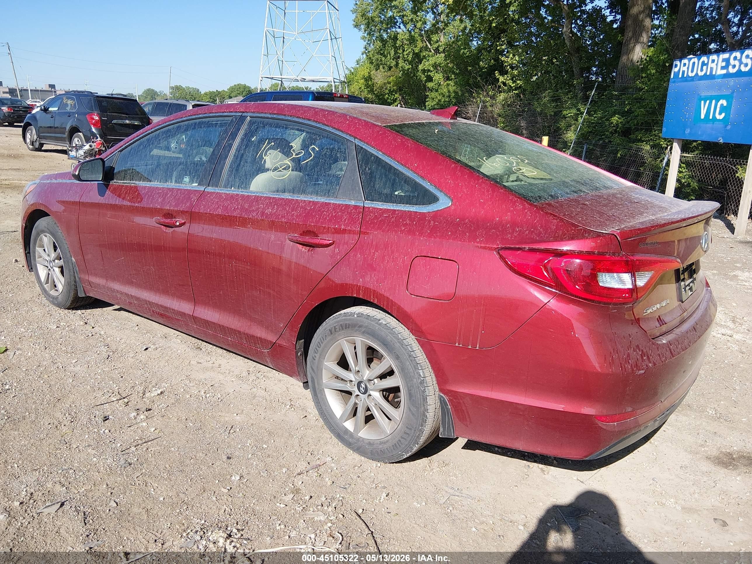 2015 Hyundai Sonata Se Red vin: 5NPE24AF0FH160305