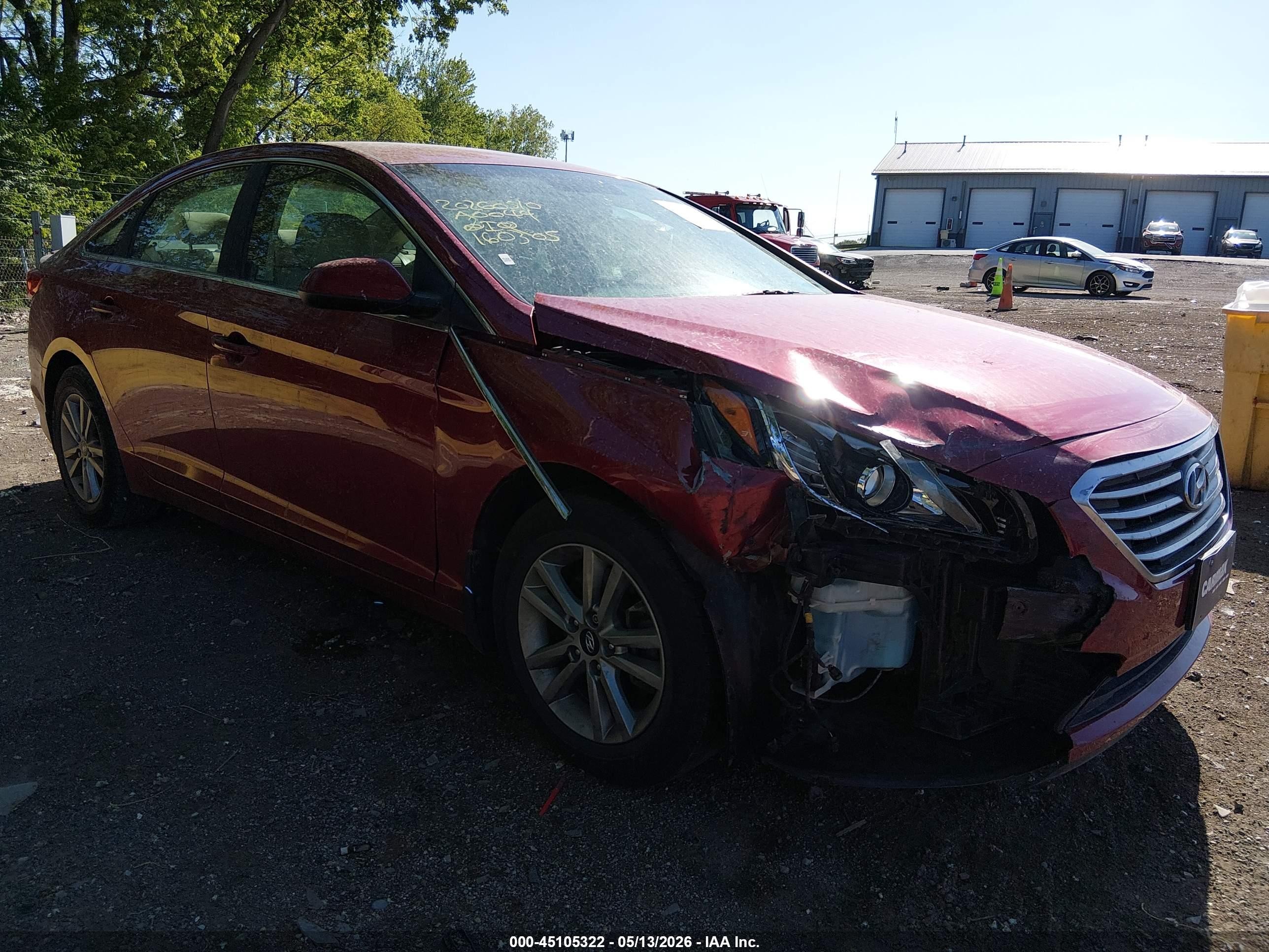 2015 Hyundai Sonata Se Red vin: 5NPE24AF0FH160305