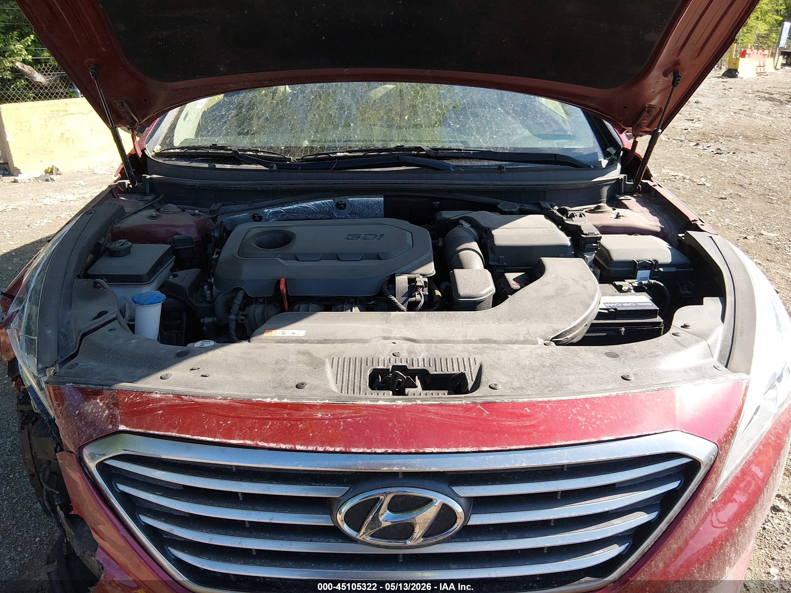 2015 Hyundai Sonata Se Red vin: 5NPE24AF0FH160305
