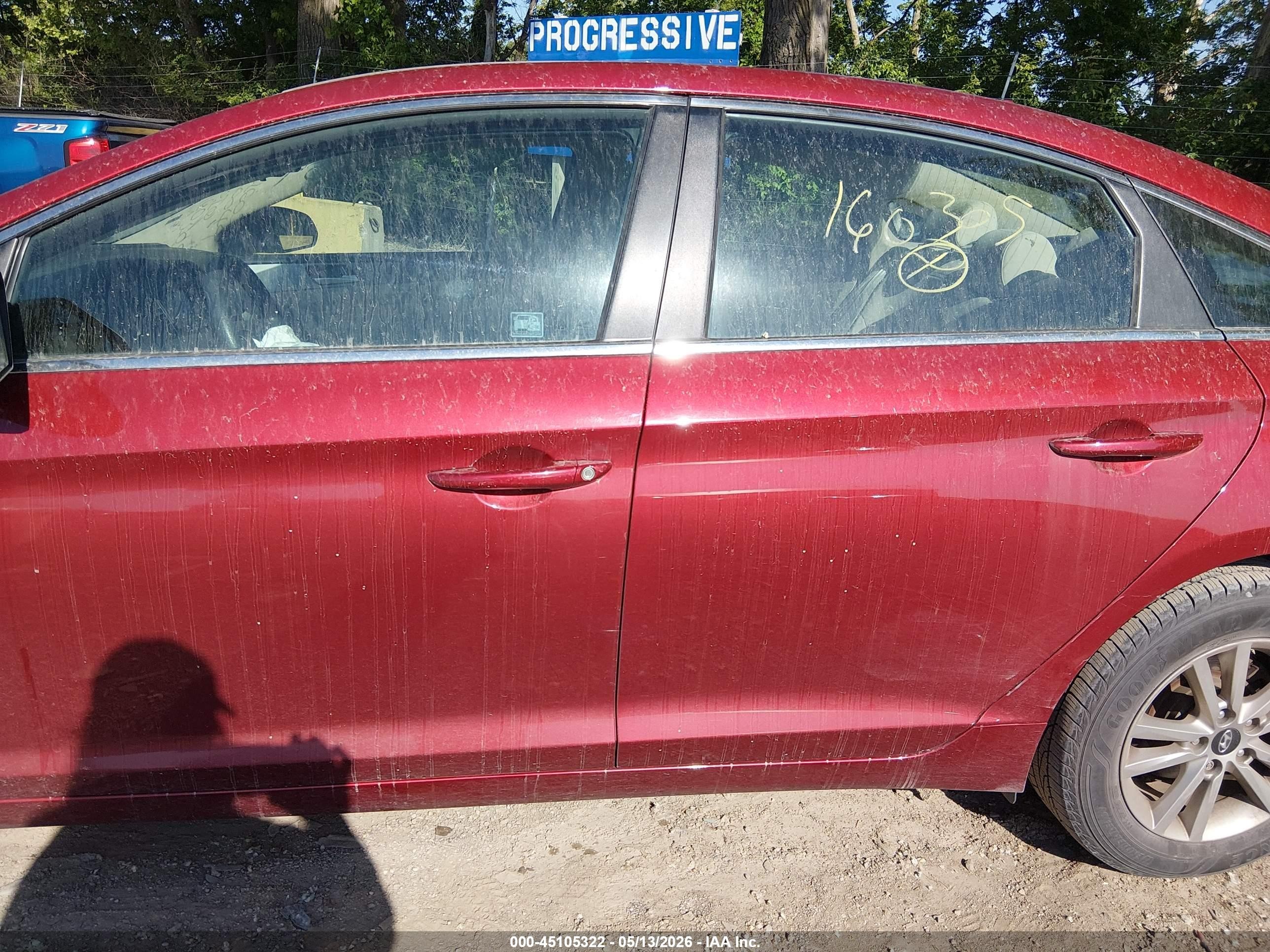 2015 Hyundai Sonata Se Red vin: 5NPE24AF0FH160305