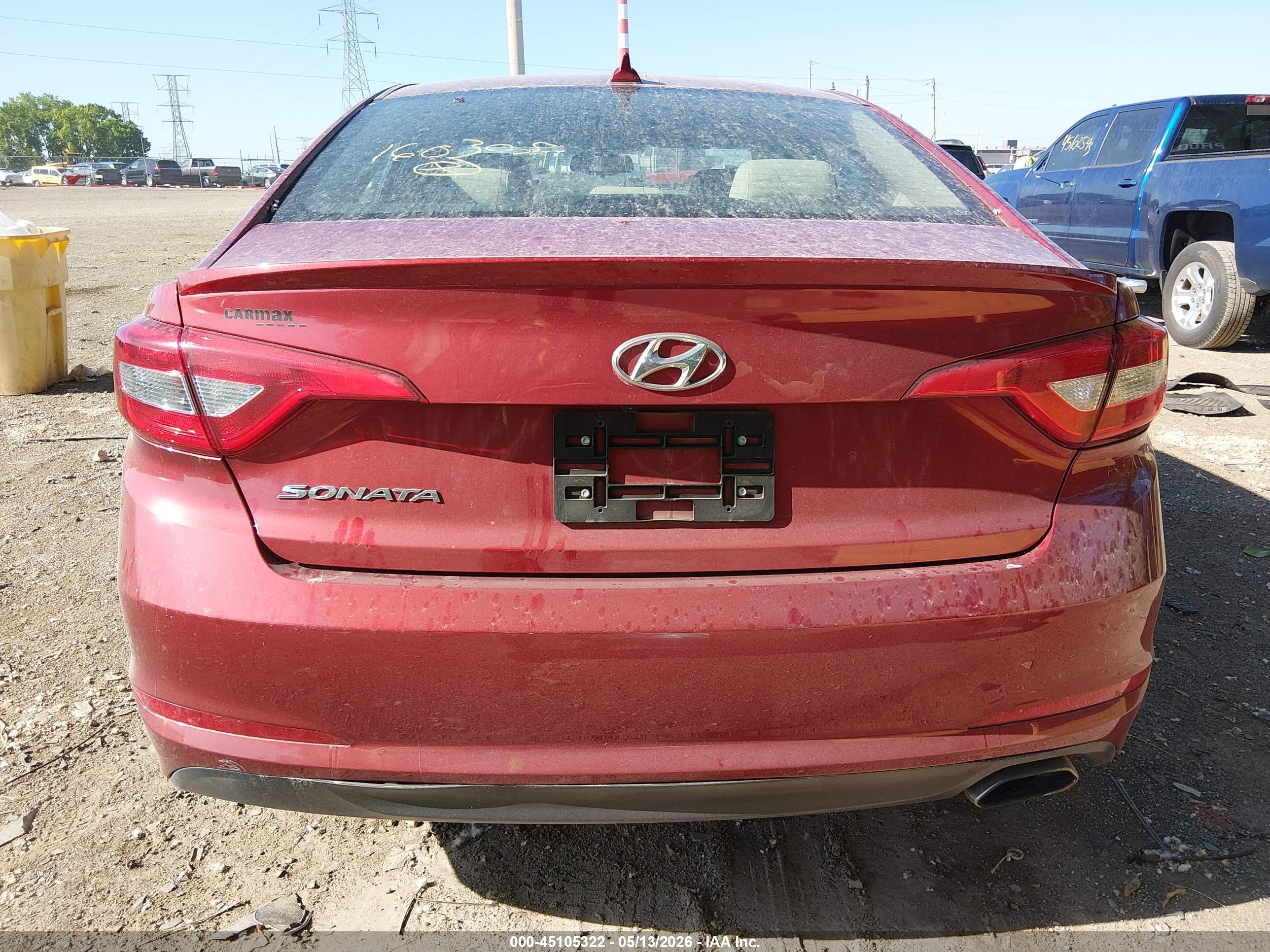 2015 Hyundai Sonata Se Red vin: 5NPE24AF0FH160305