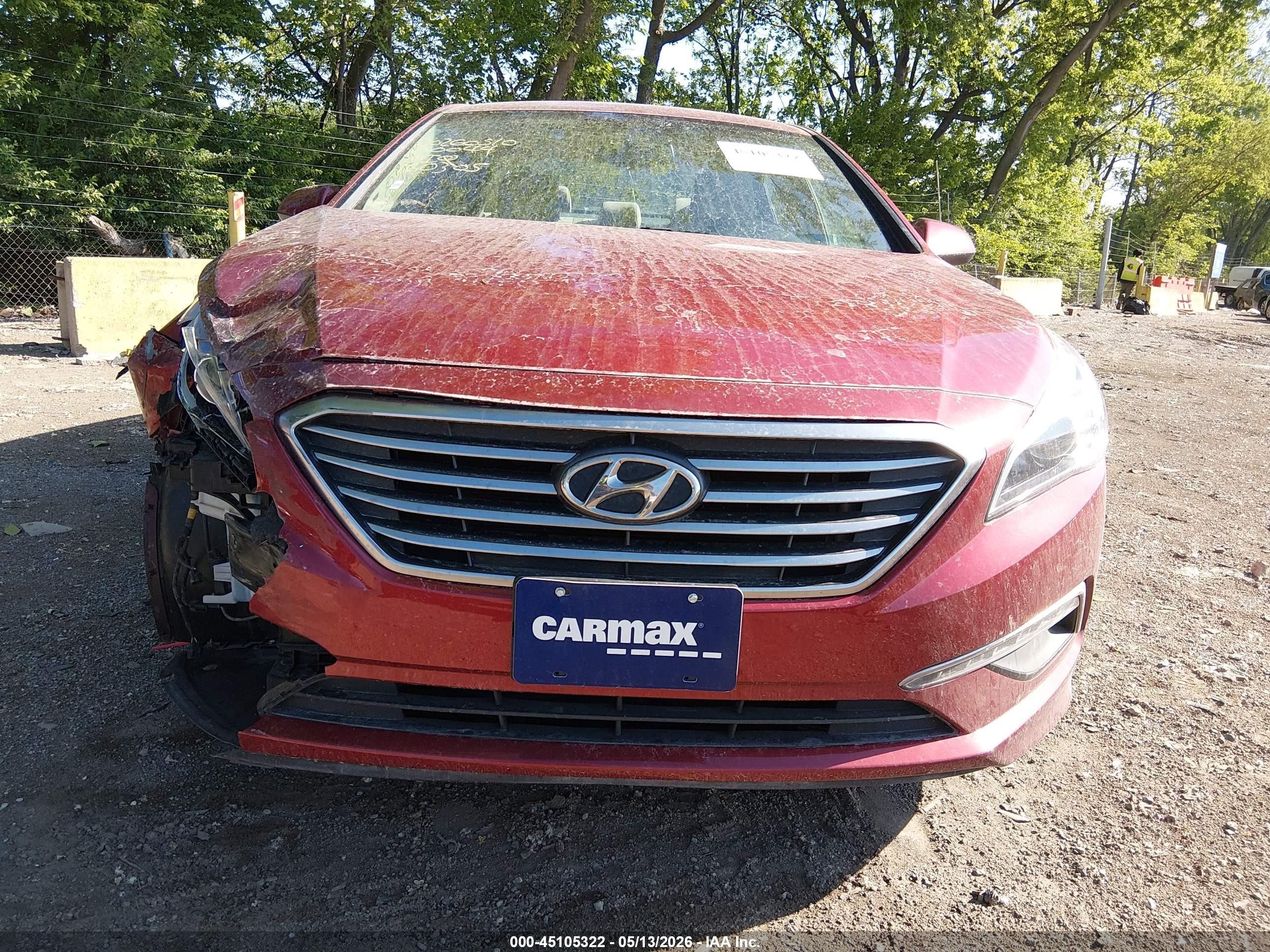 2015 Hyundai Sonata Se Red vin: 5NPE24AF0FH160305