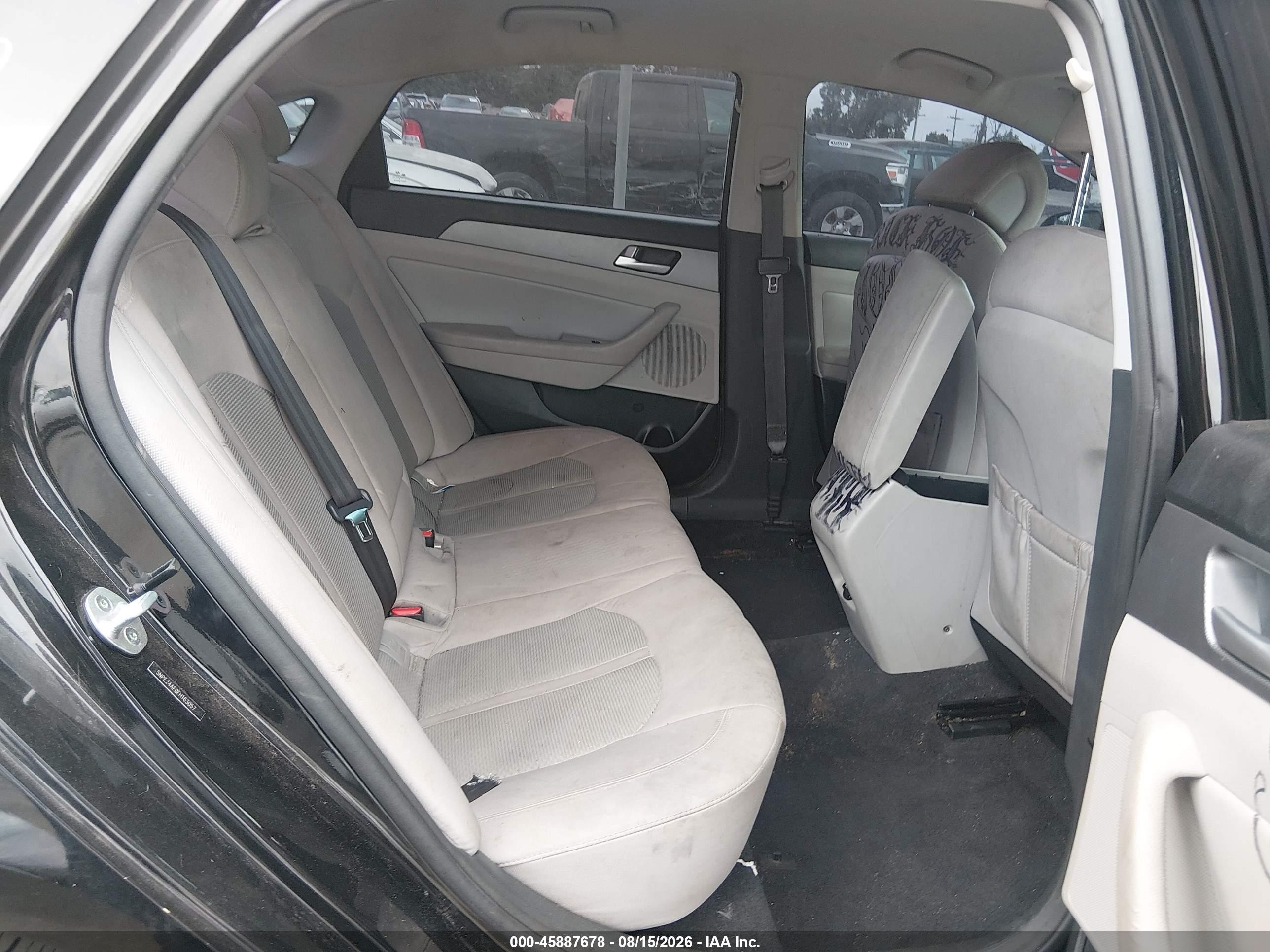 2015 Hyundai Sonata Se Черный vin: 5NPE24AF0FH163057