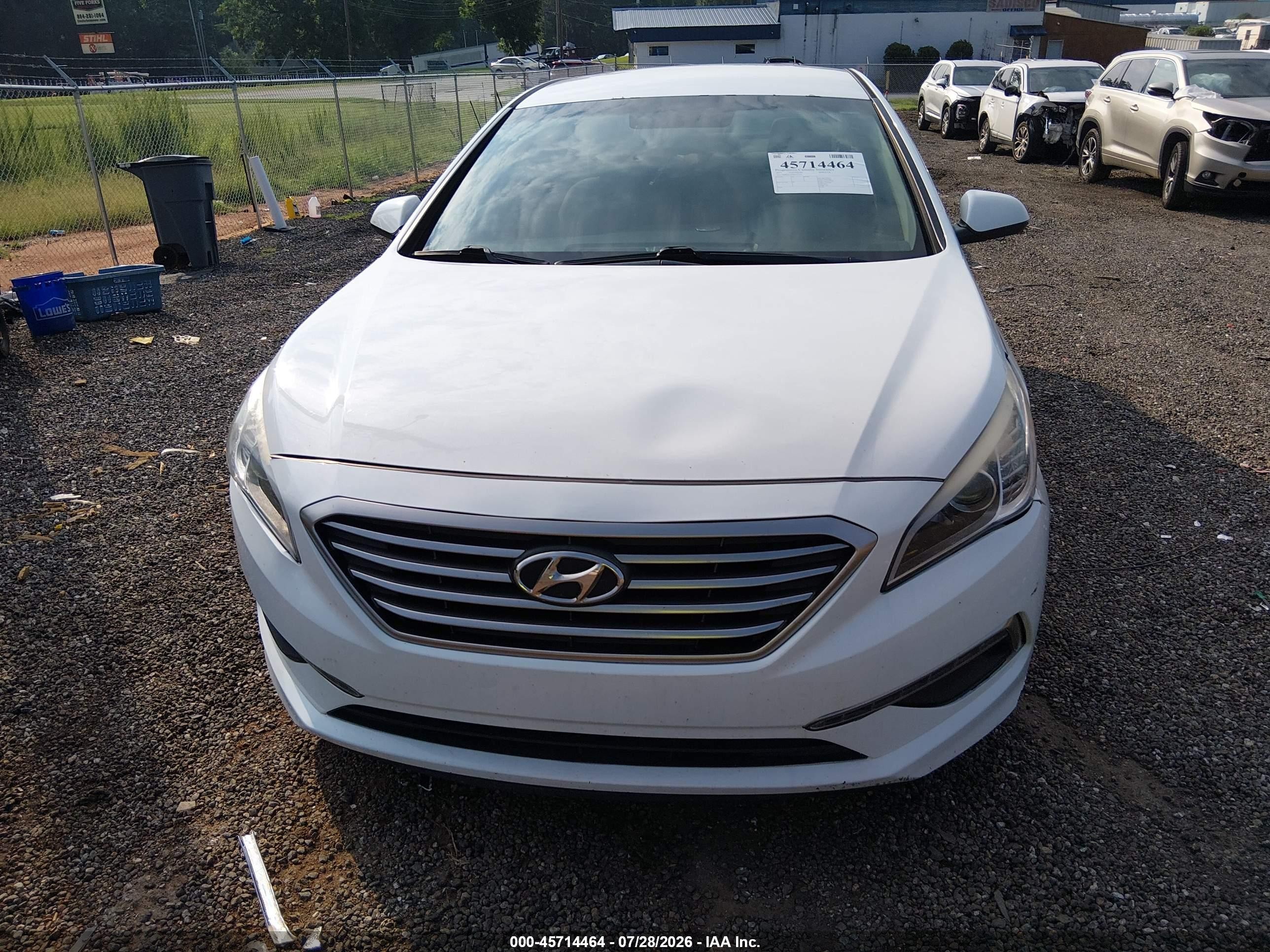 2015 Hyundai Sonata Se White vin: 5NPE24AF0FH167318