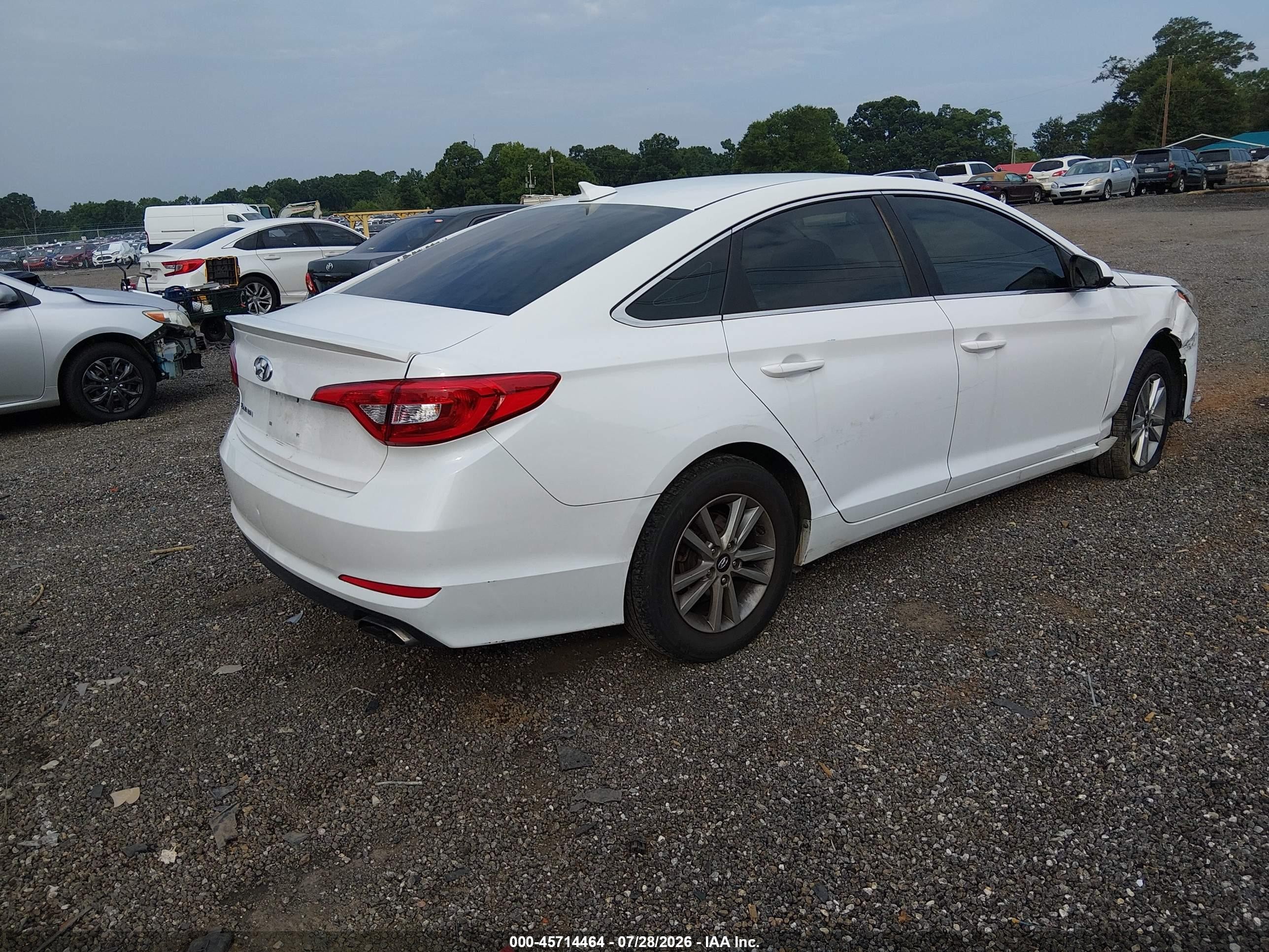 2015 Hyundai Sonata Se White vin: 5NPE24AF0FH167318