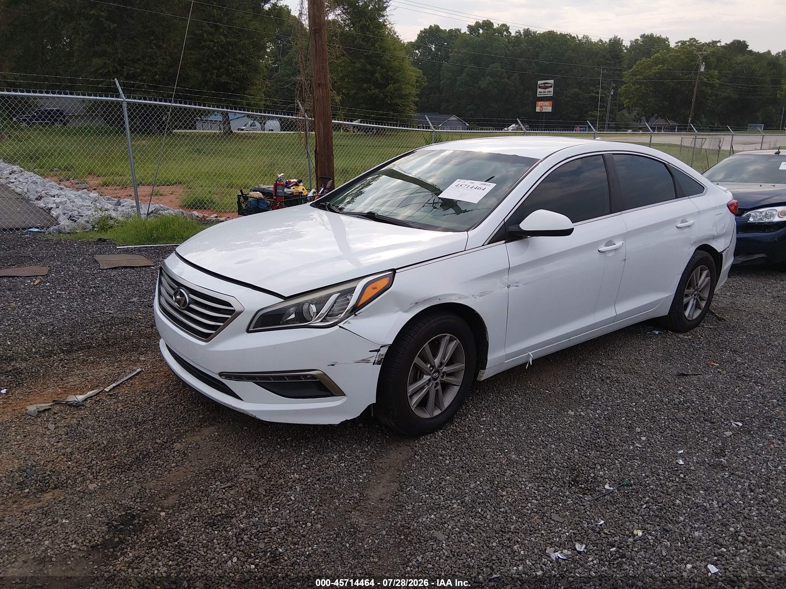 2015 Hyundai Sonata Se White vin: 5NPE24AF0FH167318
