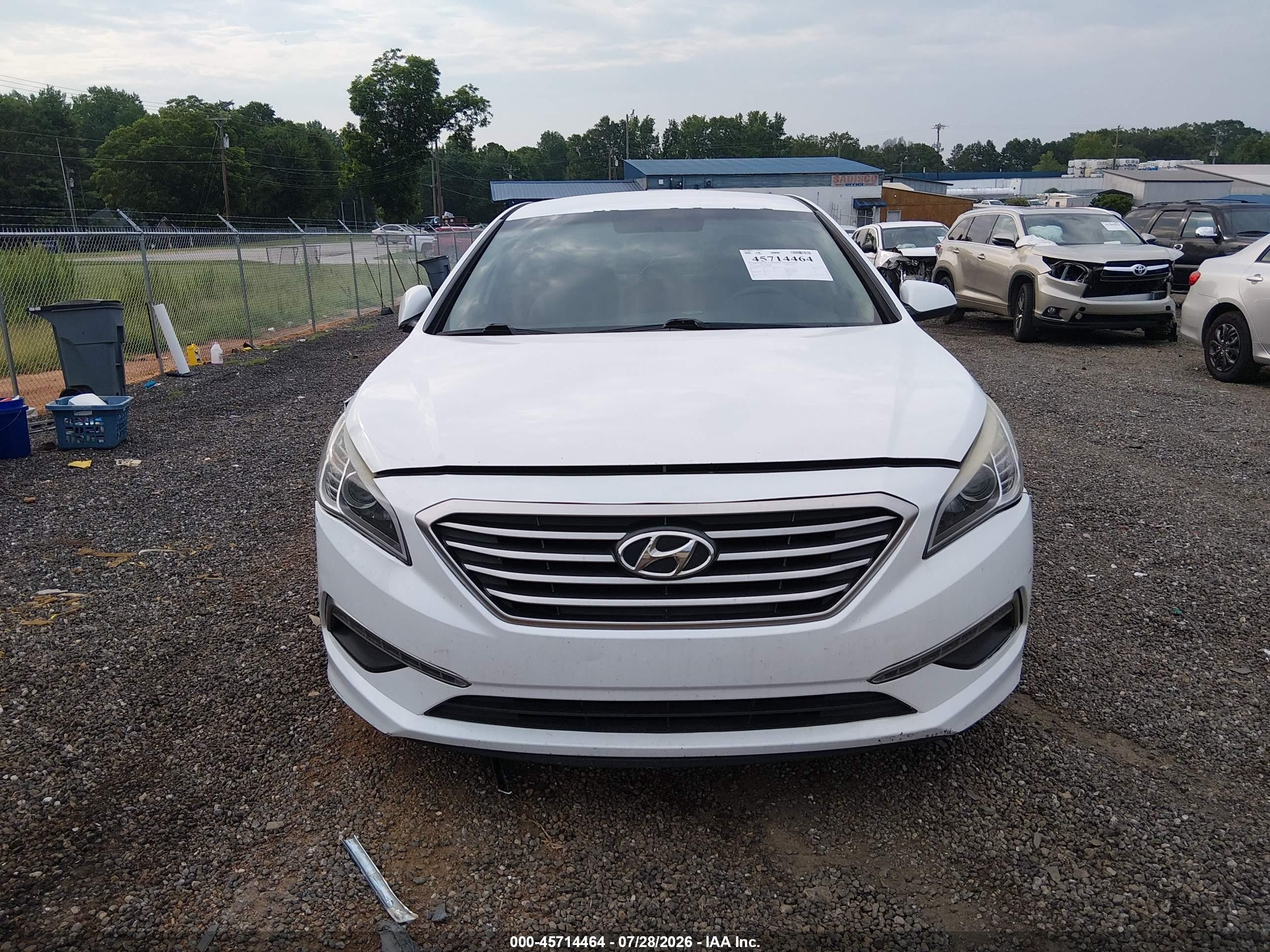 2015 Hyundai Sonata Se White vin: 5NPE24AF0FH167318