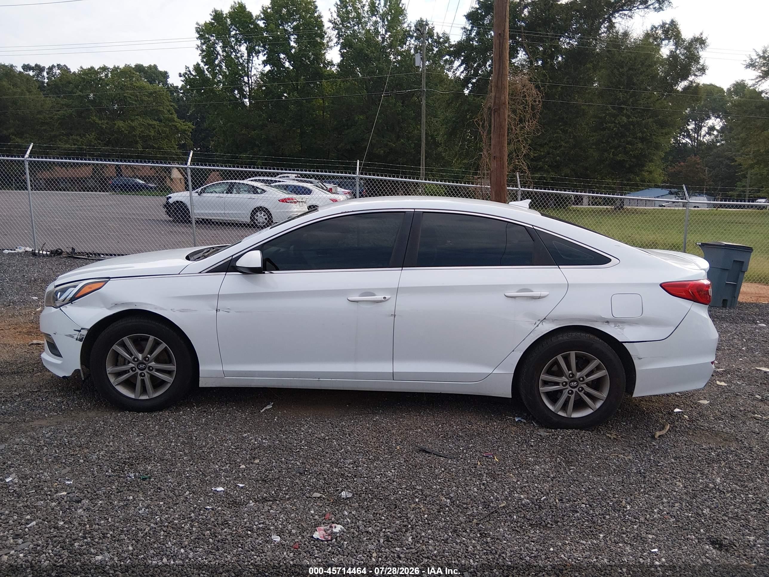 2015 Hyundai Sonata Se White vin: 5NPE24AF0FH167318