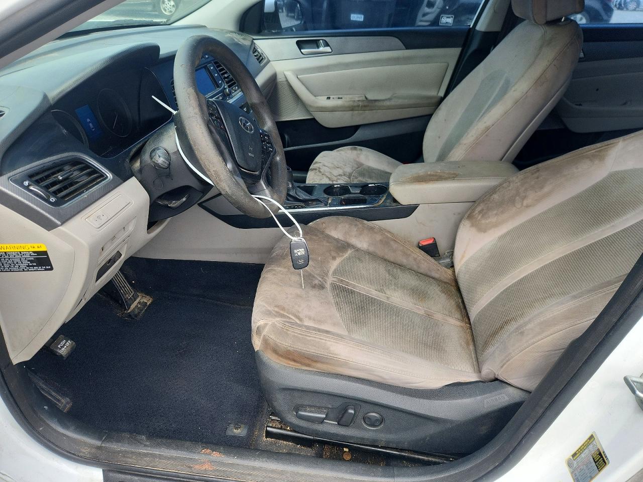 2015 Hyundai Sonata Se White vin: 5NPE24AF0FH168193