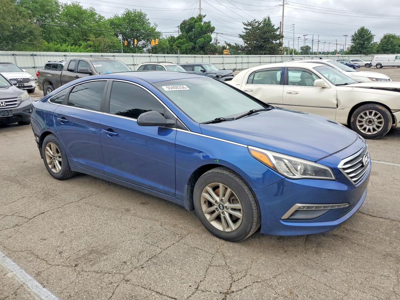 2015 Hyundai Sonata Se Синий vin: 5NPE24AF0FH170591