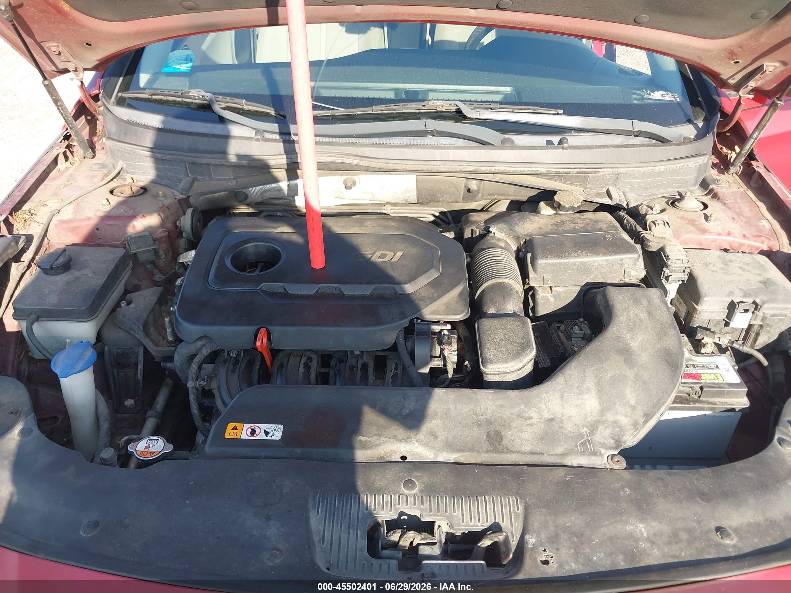 2015 Hyundai Sonata Se Red vin: 5NPE24AF0FH187732