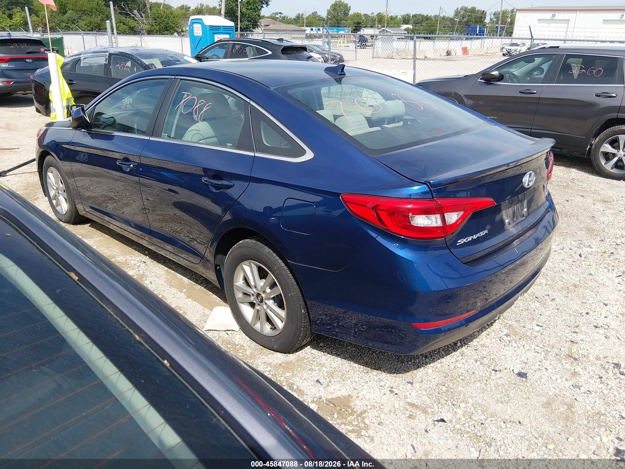 2015 Hyundai Sonata Se Blue vin: 5NPE24AF0FH199427