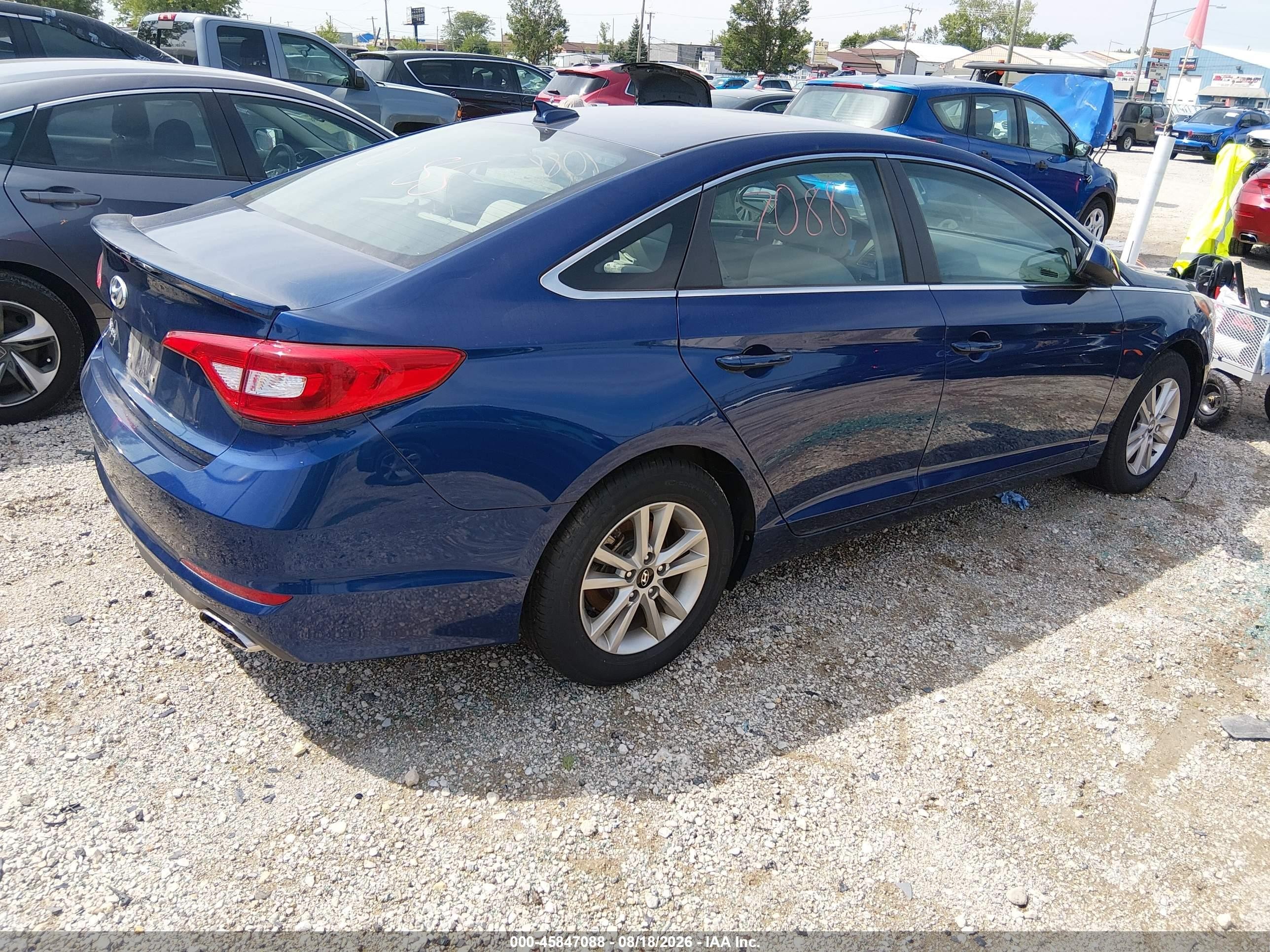 2015 Hyundai Sonata Se Blue vin: 5NPE24AF0FH199427