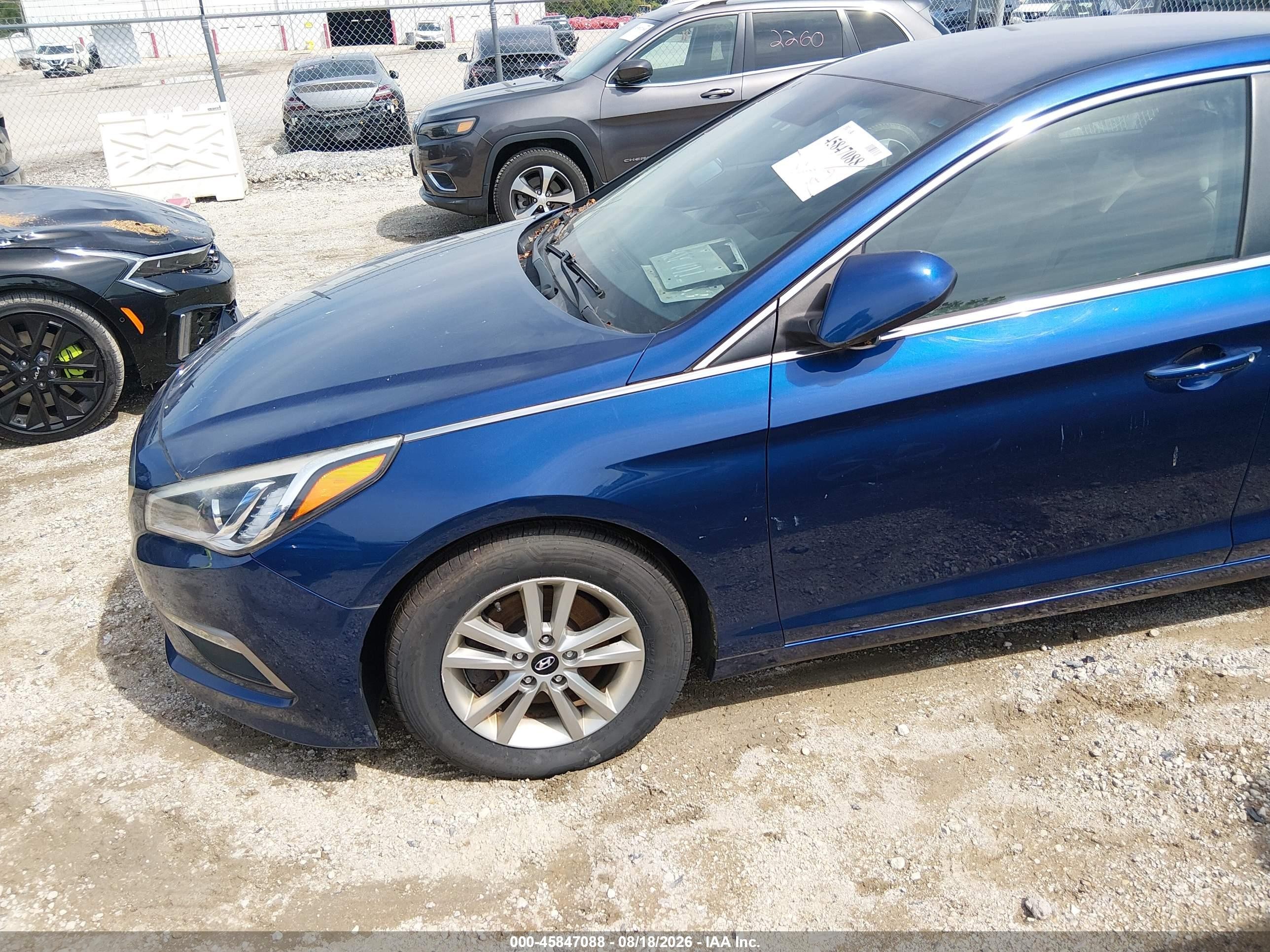 2015 Hyundai Sonata Se Blue vin: 5NPE24AF0FH199427