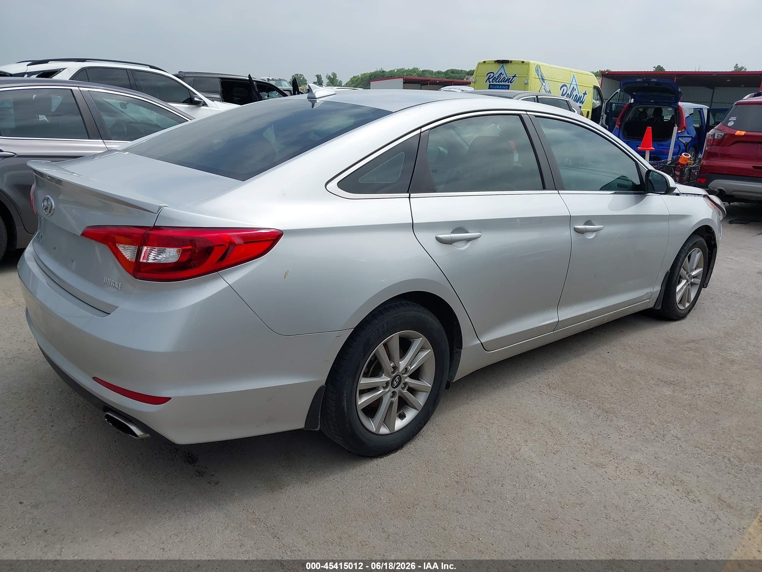 2015 Hyundai Sonata Se Silver vin: 5NPE24AF0FH200589
