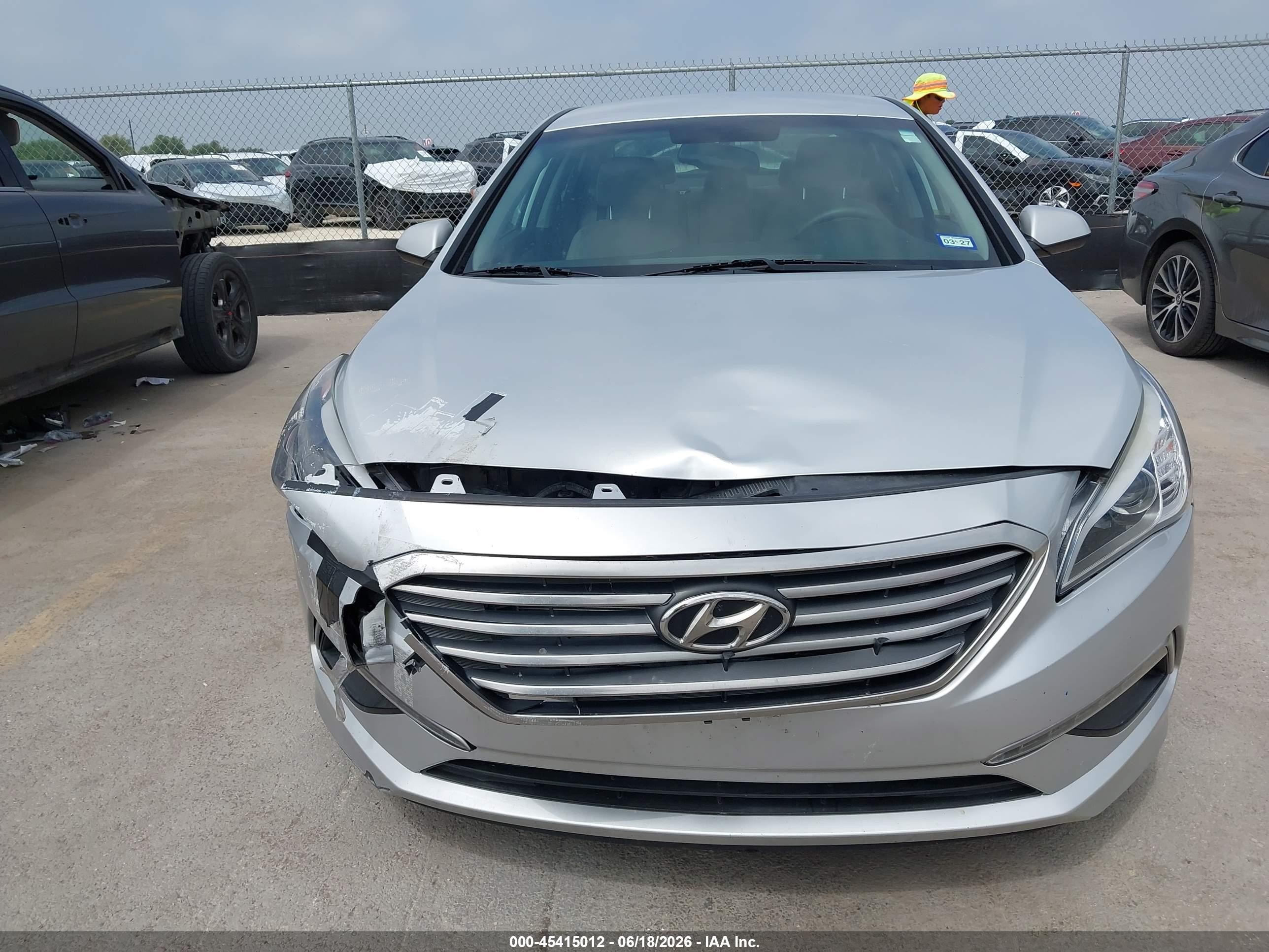 2015 Hyundai Sonata Se Silver vin: 5NPE24AF0FH200589