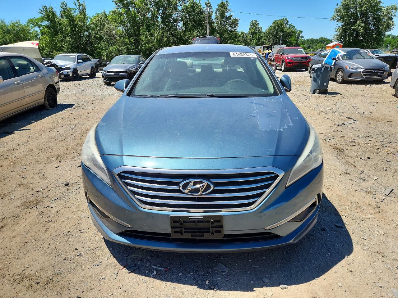 2015 Hyundai Sonata Se Синий vin: 5NPE24AF0FH200933
