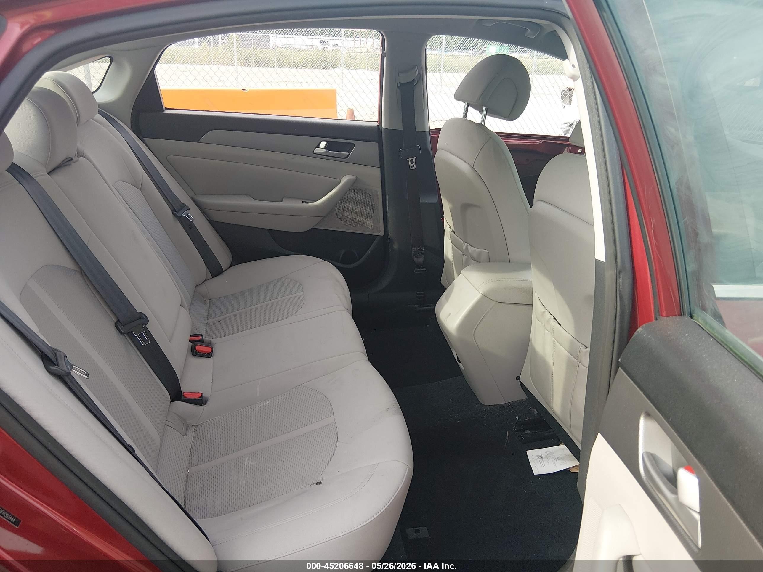 2015 Hyundai Sonata Se Red vin: 5NPE24AF0FH203444
