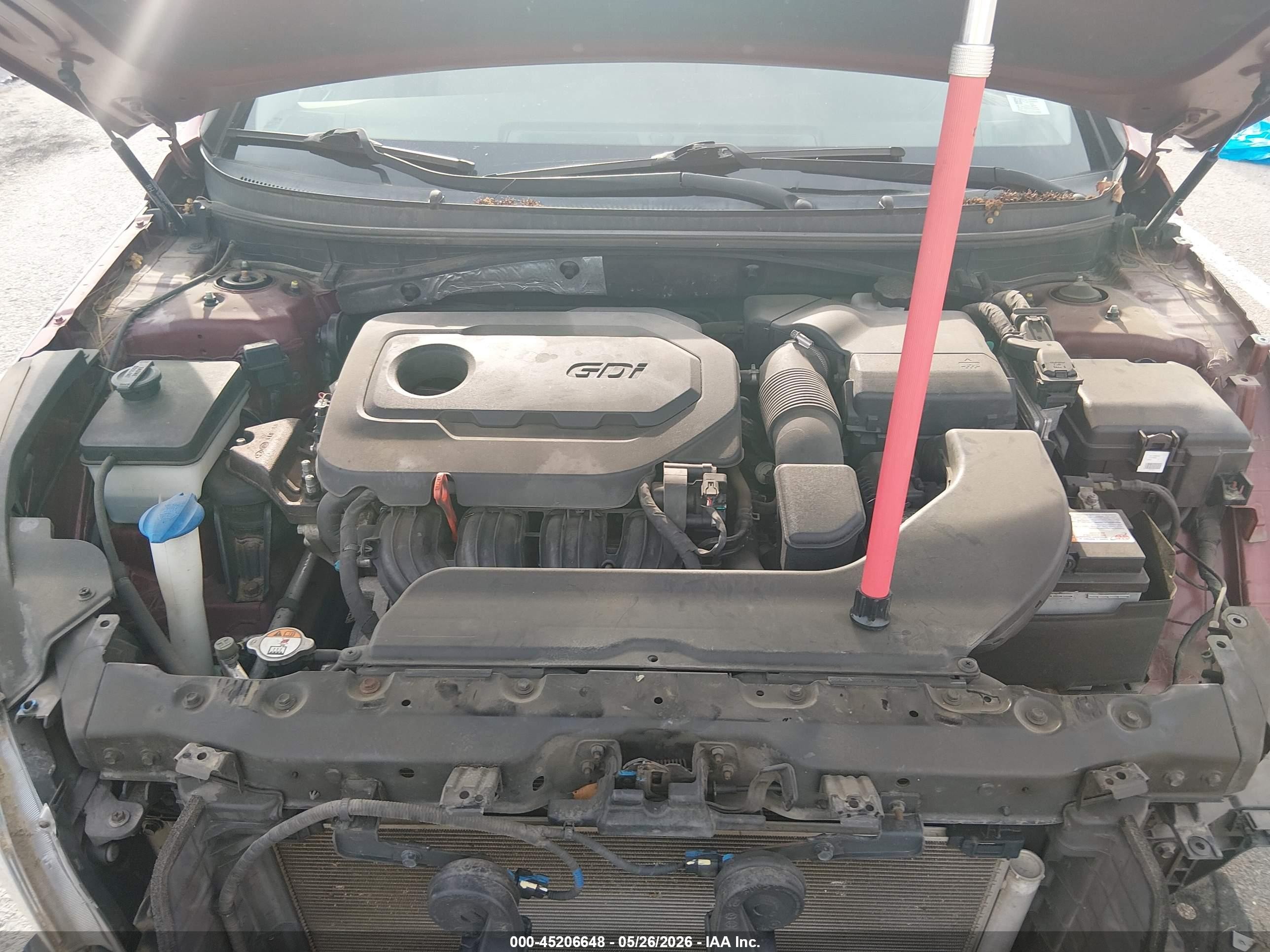 2015 Hyundai Sonata Se Red vin: 5NPE24AF0FH203444