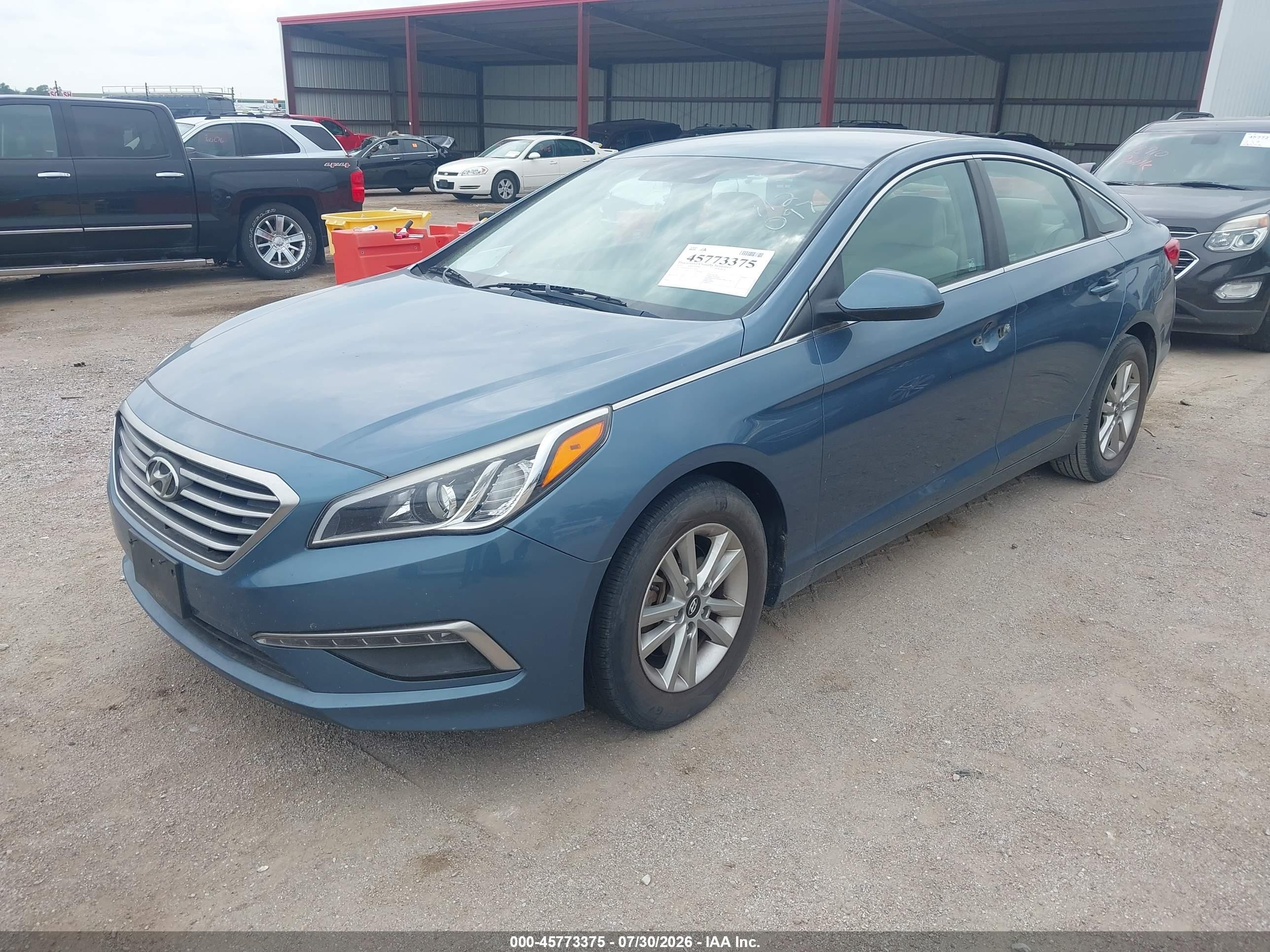 2015 Hyundai Sonata Se Blue vin: 5NPE24AF0FH204044