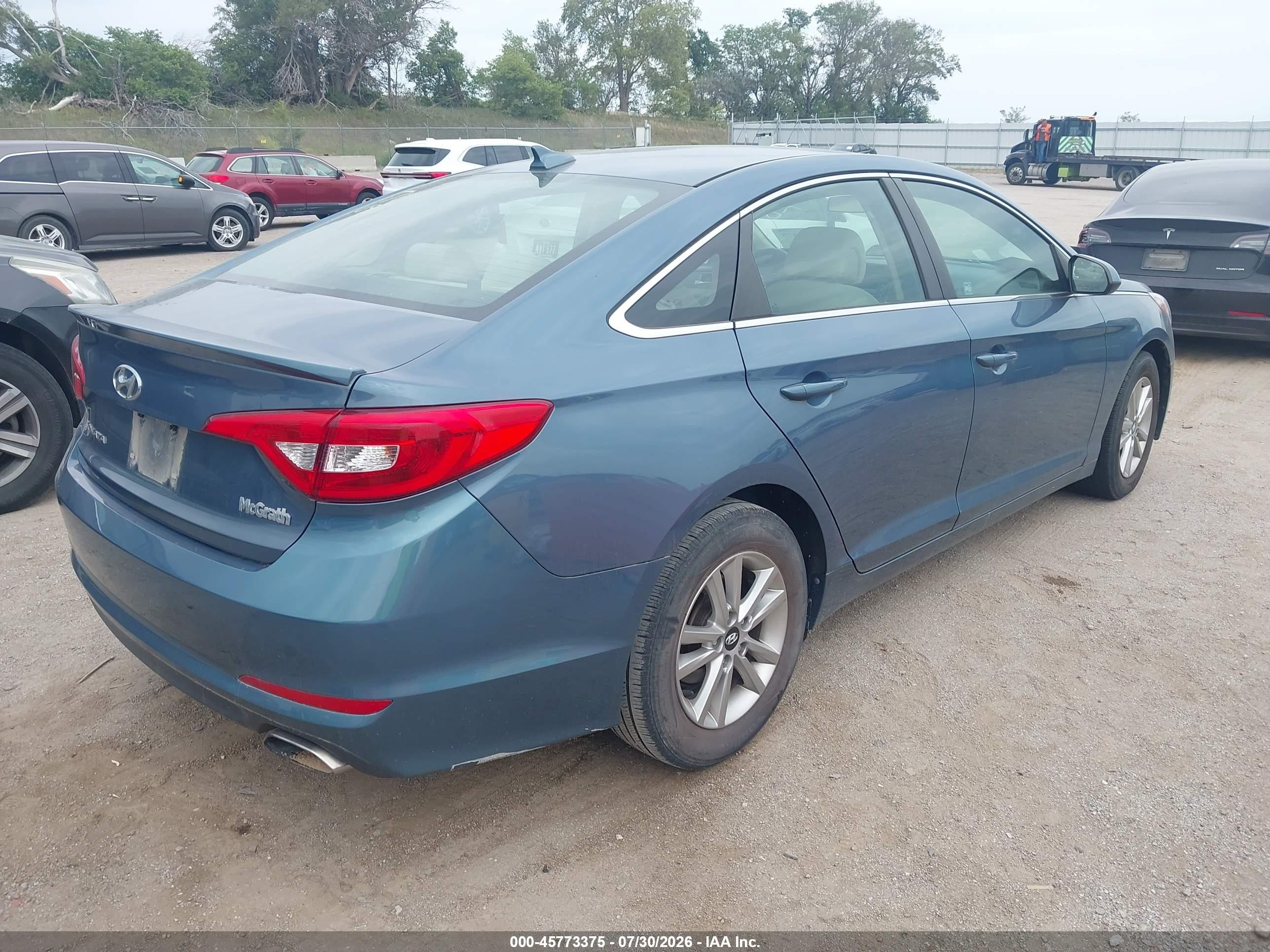 2015 Hyundai Sonata Se Blue vin: 5NPE24AF0FH204044