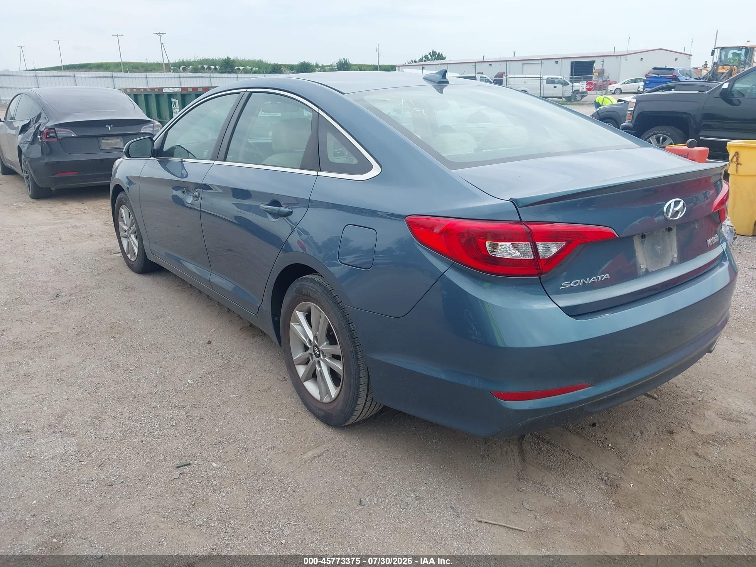2015 Hyundai Sonata Se Blue vin: 5NPE24AF0FH204044