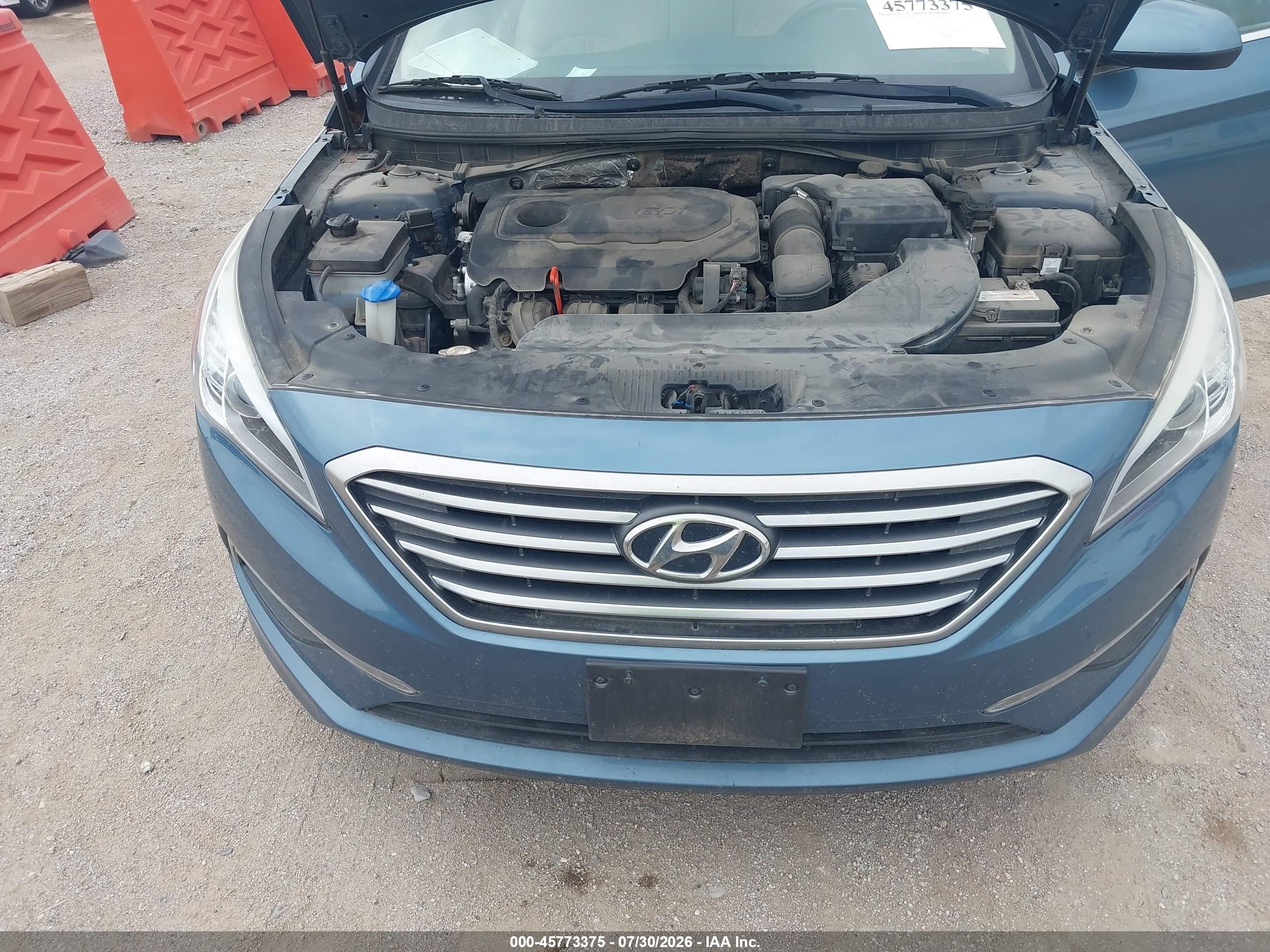 2015 Hyundai Sonata Se Blue vin: 5NPE24AF0FH204044