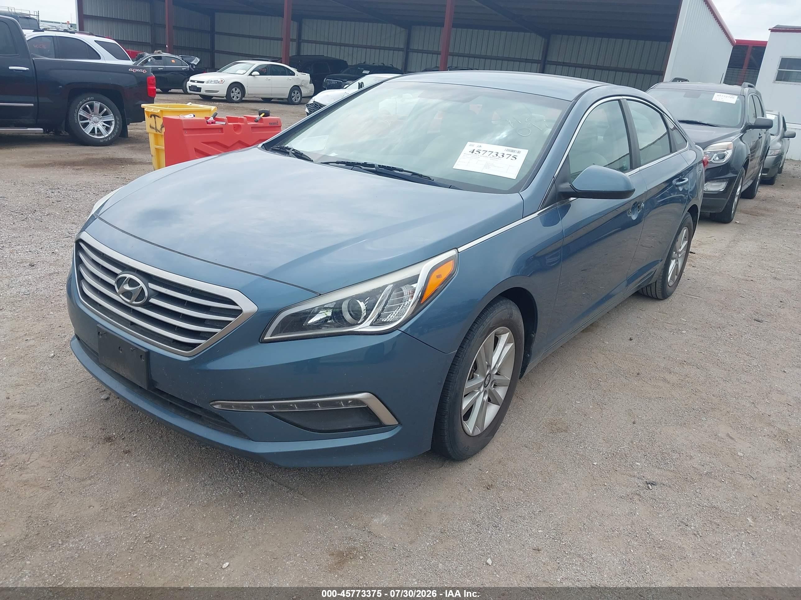 2015 Hyundai Sonata Se Blue vin: 5NPE24AF0FH204044
