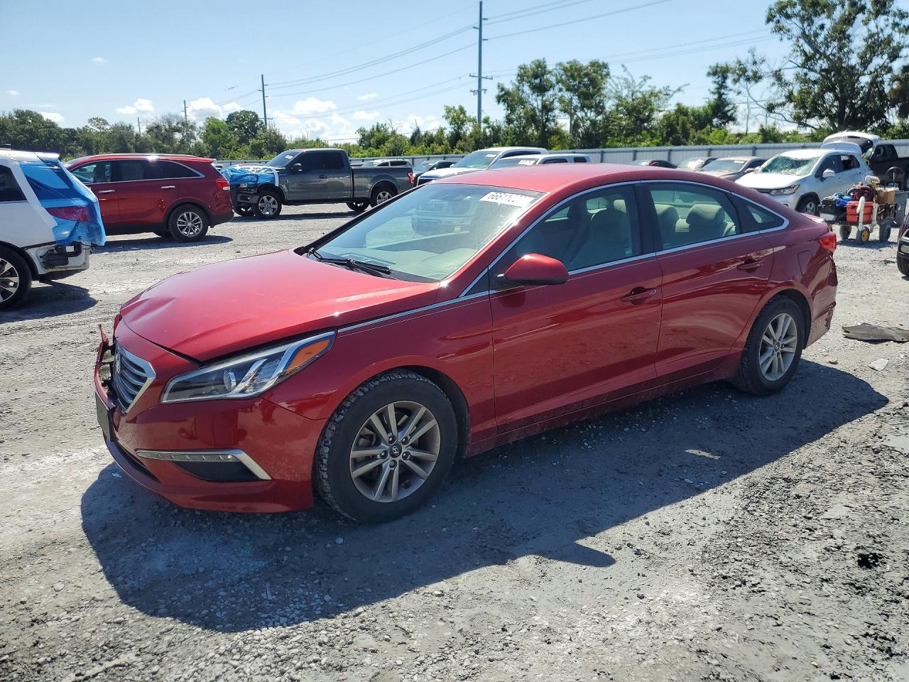 2015 Hyundai Sonata Se Red vin: 5NPE24AF0FH208157
