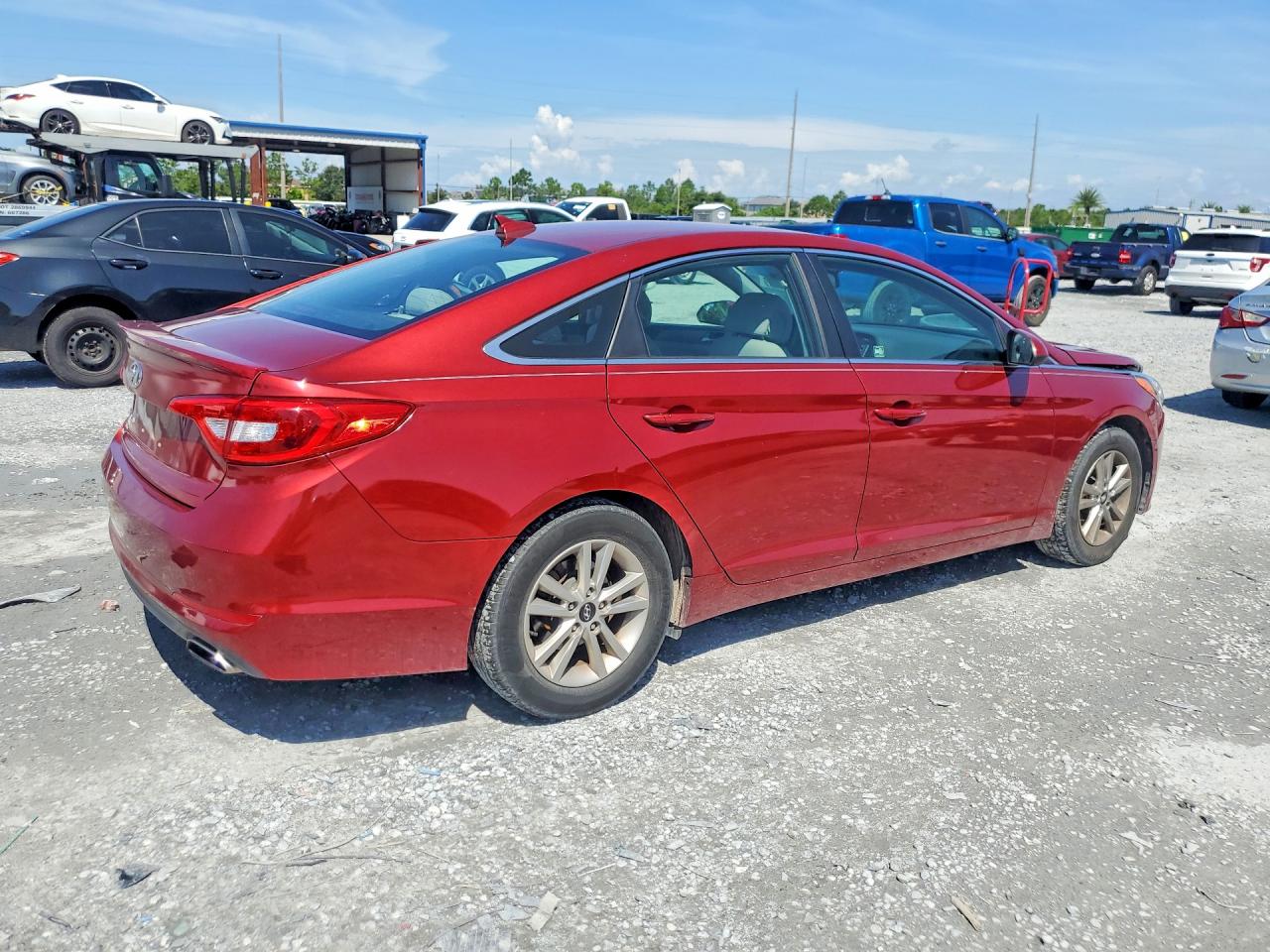 2015 Hyundai Sonata Se Red vin: 5NPE24AF0FH208157