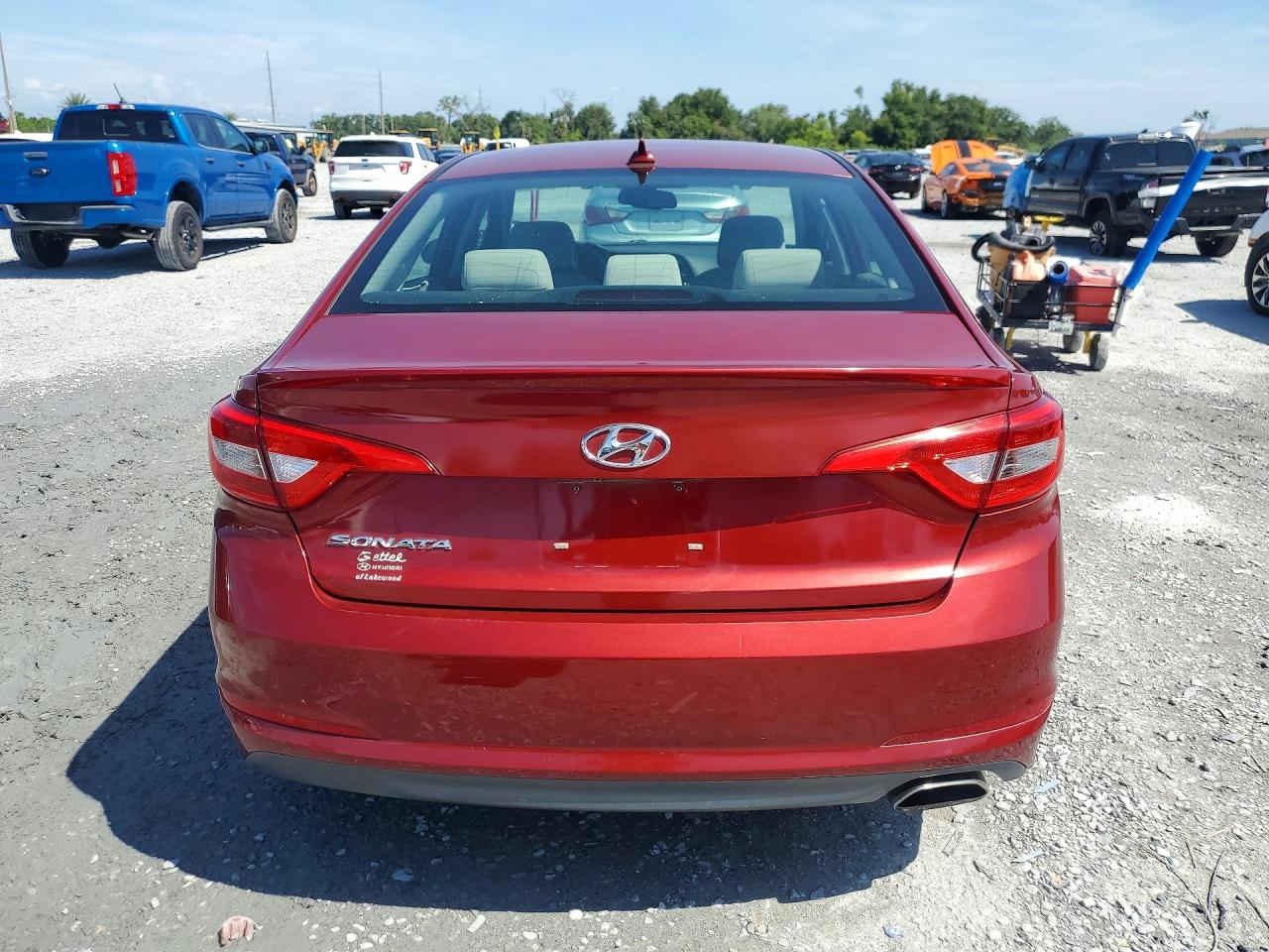 2015 Hyundai Sonata Se Red vin: 5NPE24AF0FH208157