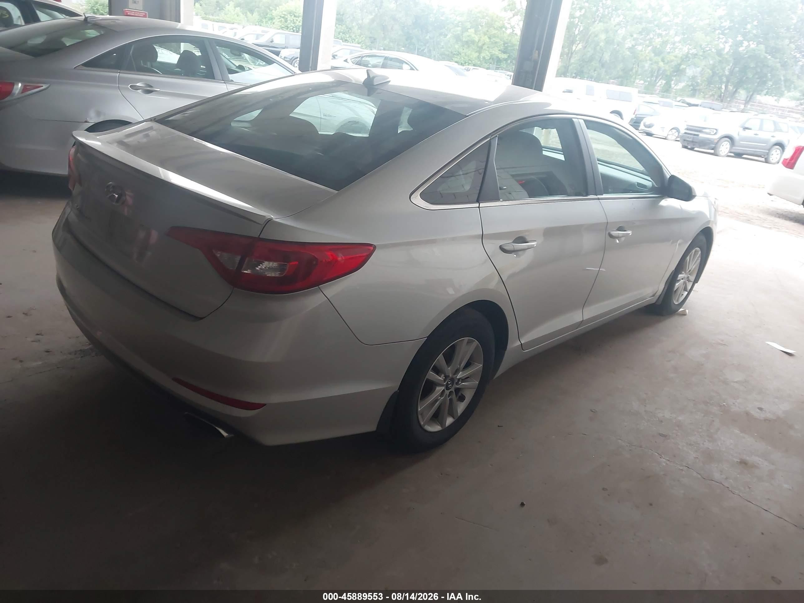 2015 Hyundai Sonata Se Silver vin: 5NPE24AF0FH210457