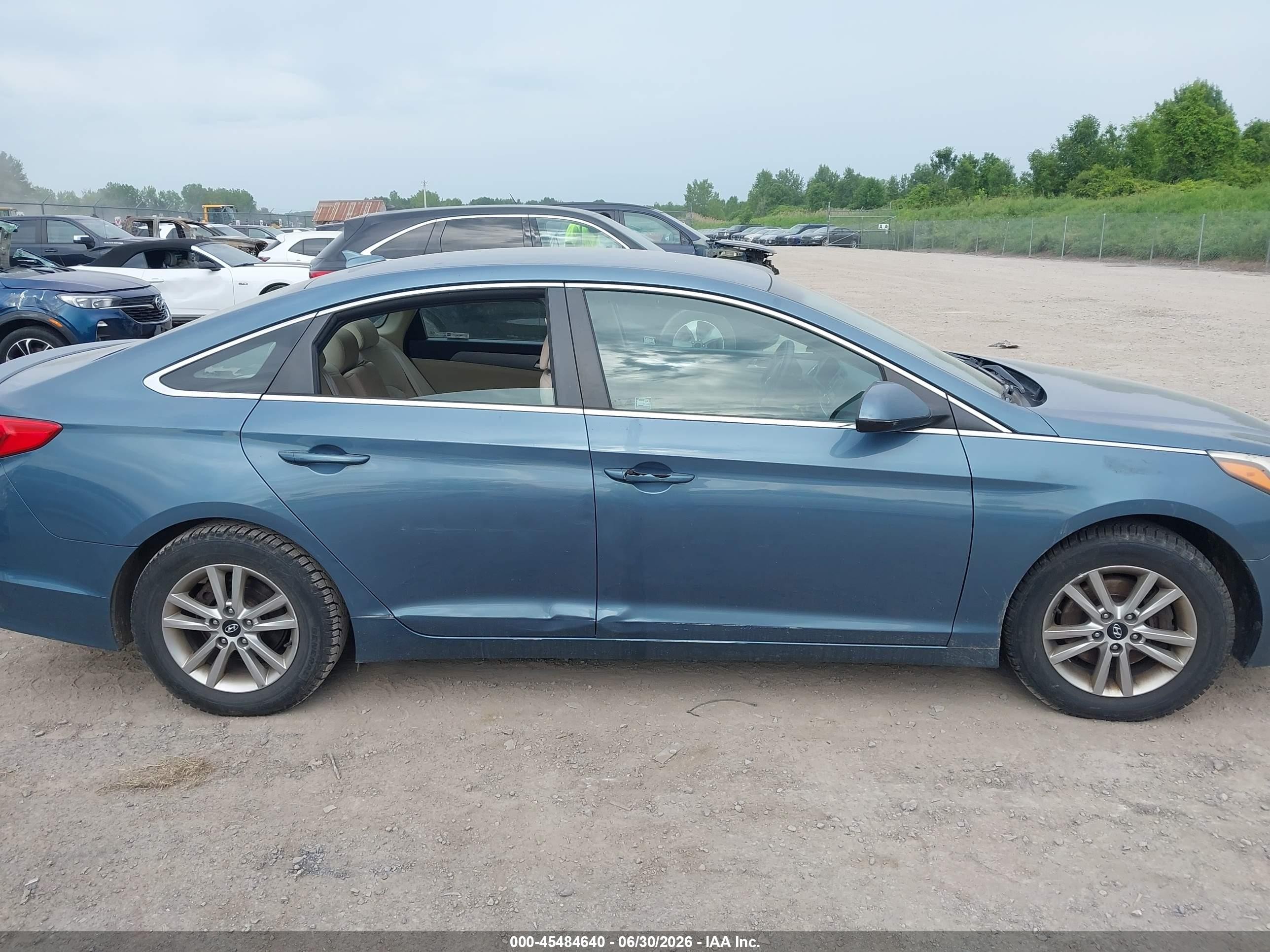 2015 Hyundai Sonata Se Blue vin: 5NPE24AF0FH210944