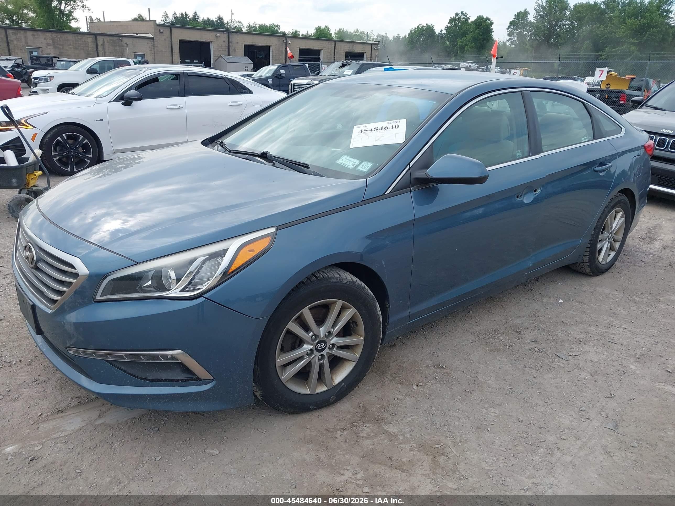 2015 Hyundai Sonata Se Blue vin: 5NPE24AF0FH210944