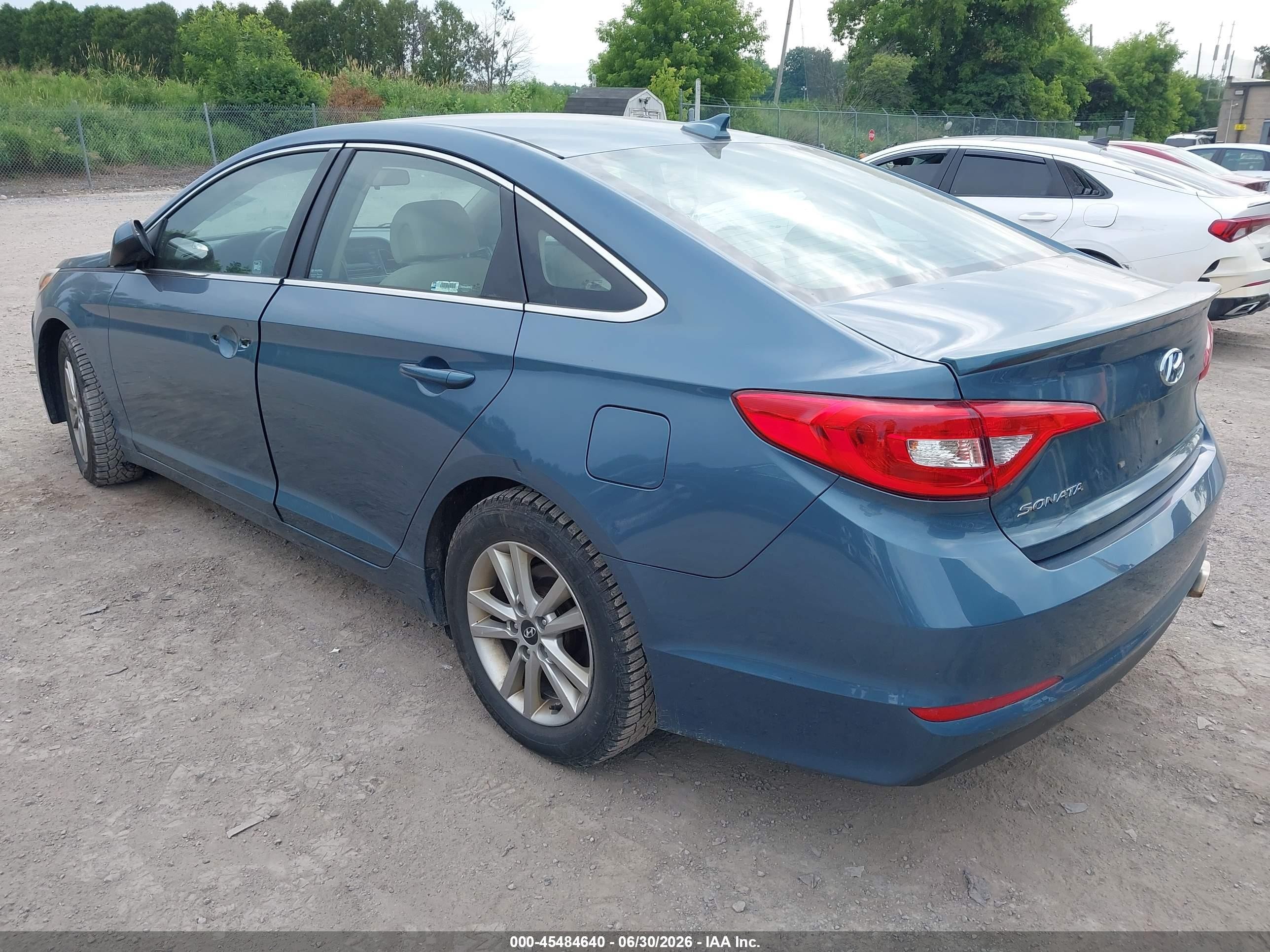 2015 Hyundai Sonata Se Blue vin: 5NPE24AF0FH210944