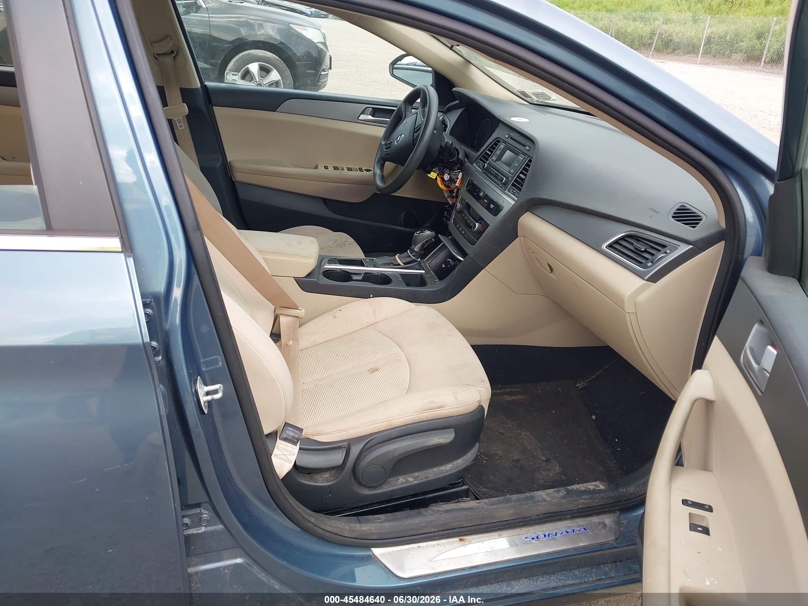 2015 Hyundai Sonata Se Blue vin: 5NPE24AF0FH210944